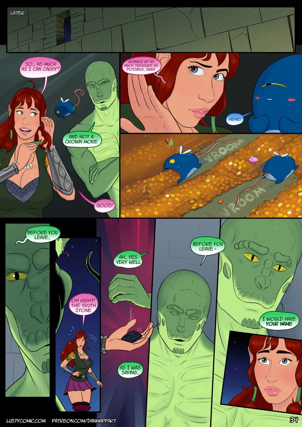 Lusty In Fantastic Breasts [Dan Mapplethorpe] Cunning Snakelord - Chapter 1 - Page 34