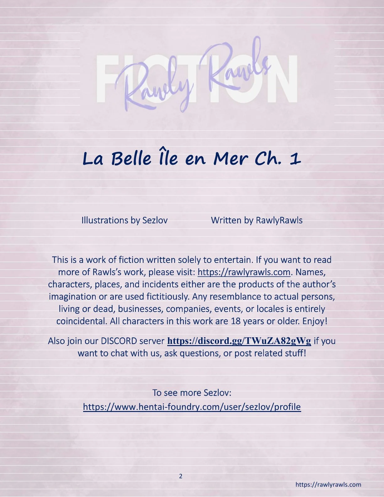 La Belle Ile en Mere [Sezlov , RawlyRawls] Chapter 1 - Page 2