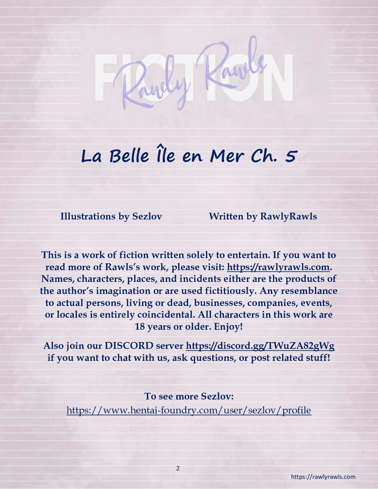 La Belle Ile en Mere [Sezlov , RawlyRawls] Chapter 5 - Page 2
