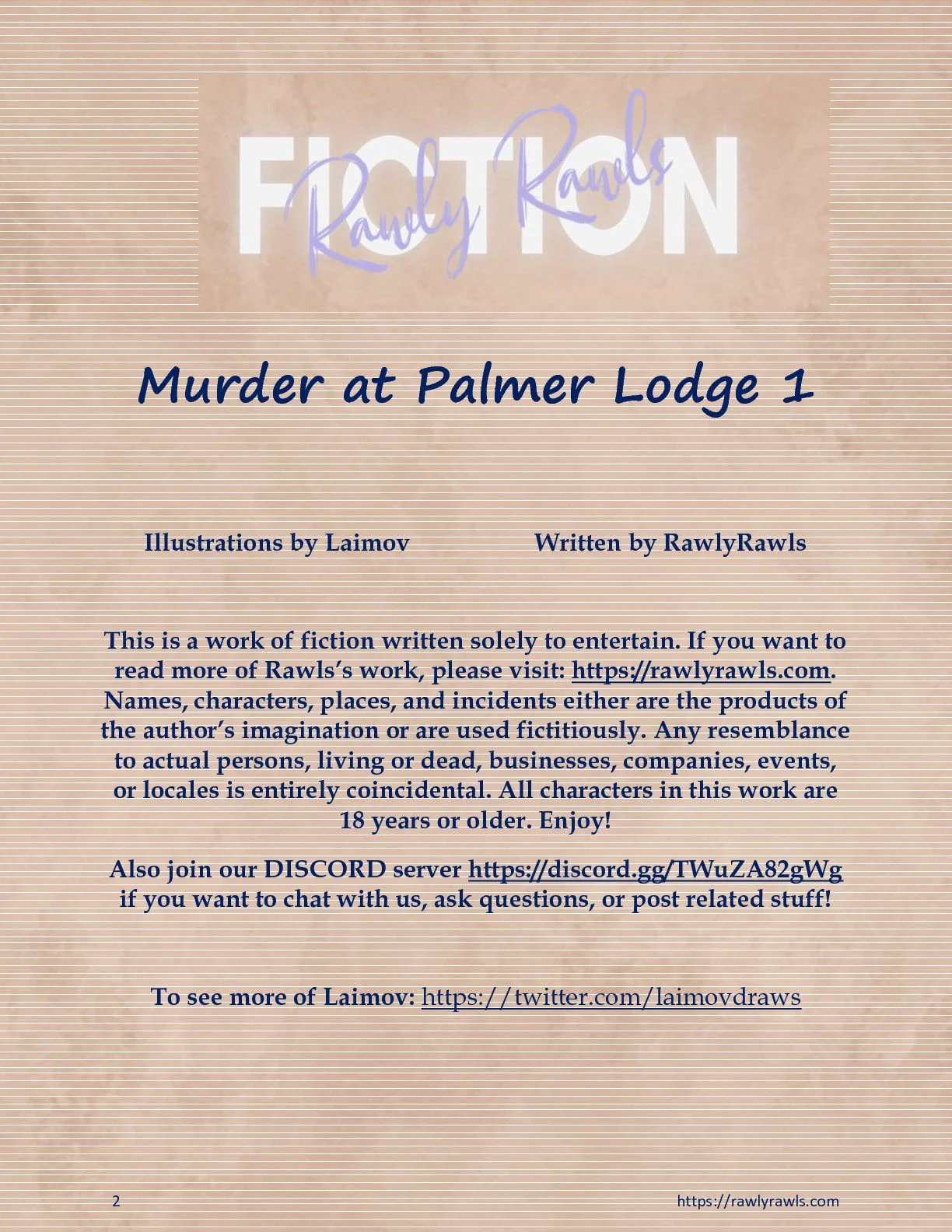 Murder At Palmer Lodge [Laimov , RawlyRawls] Chapter 1 - Page 2