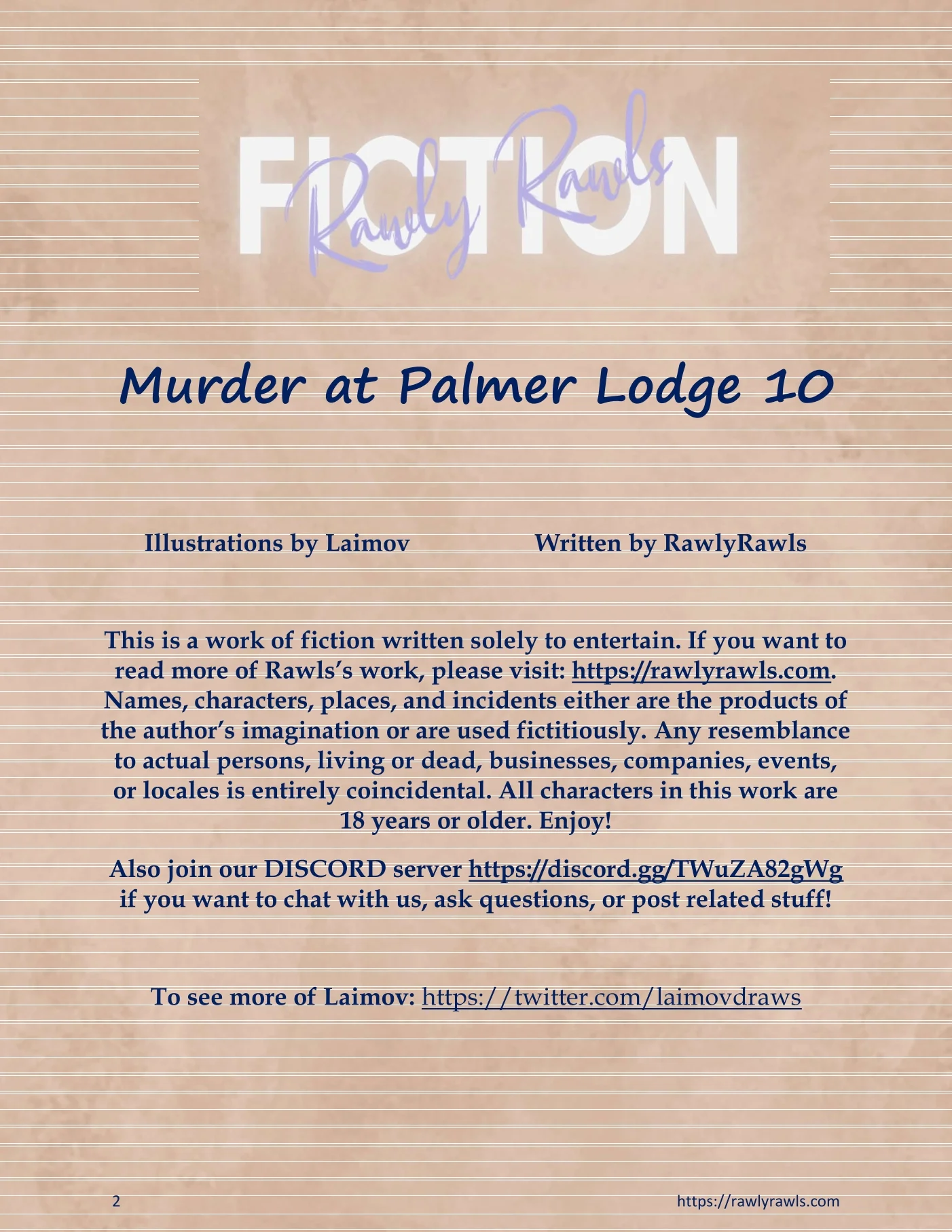 Murder At Palmer Lodge [Laimov , RawlyRawls] Chapter 10 - Page 2