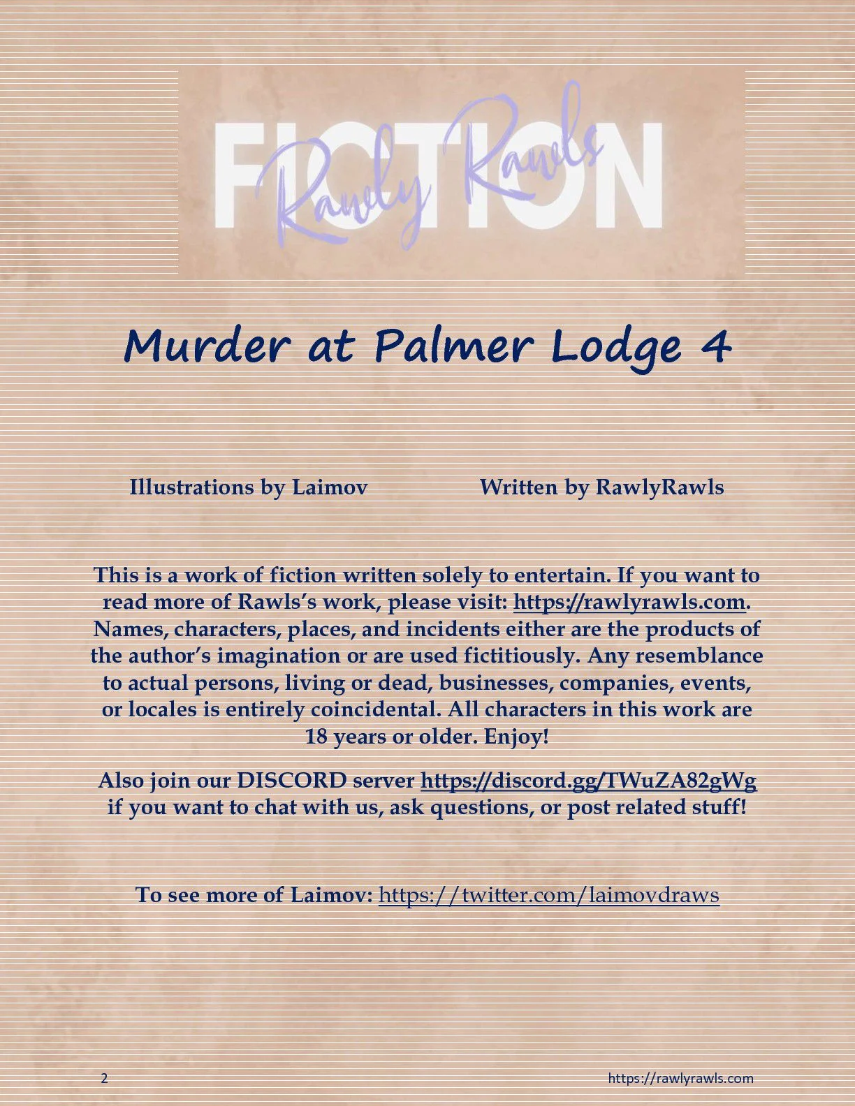 Murder At Palmer Lodge [Laimov , RawlyRawls] Chapter 4 - Page 2