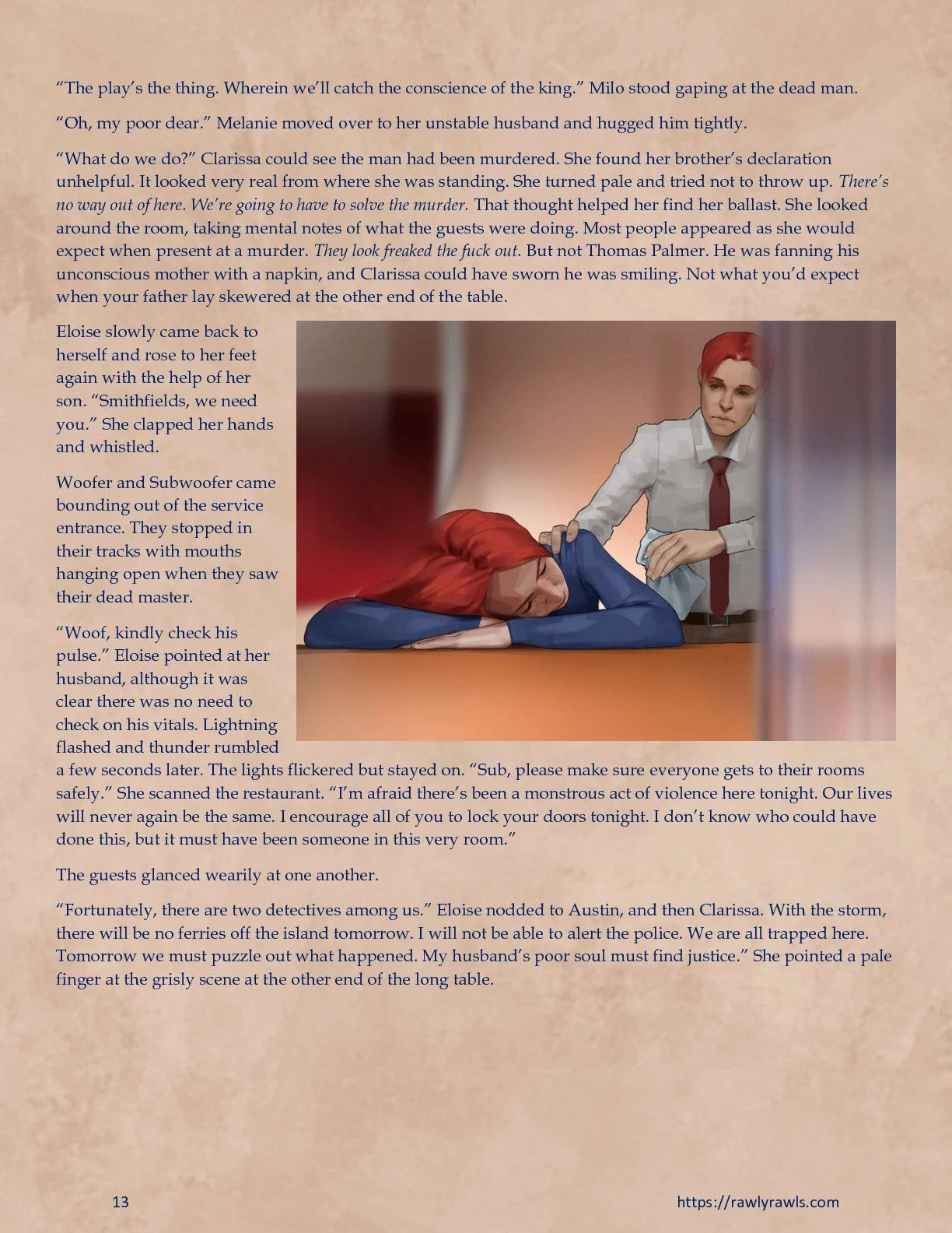 Murder At Palmer Lodge [Laimov , RawlyRawls] Chapter 5 - Page 13
