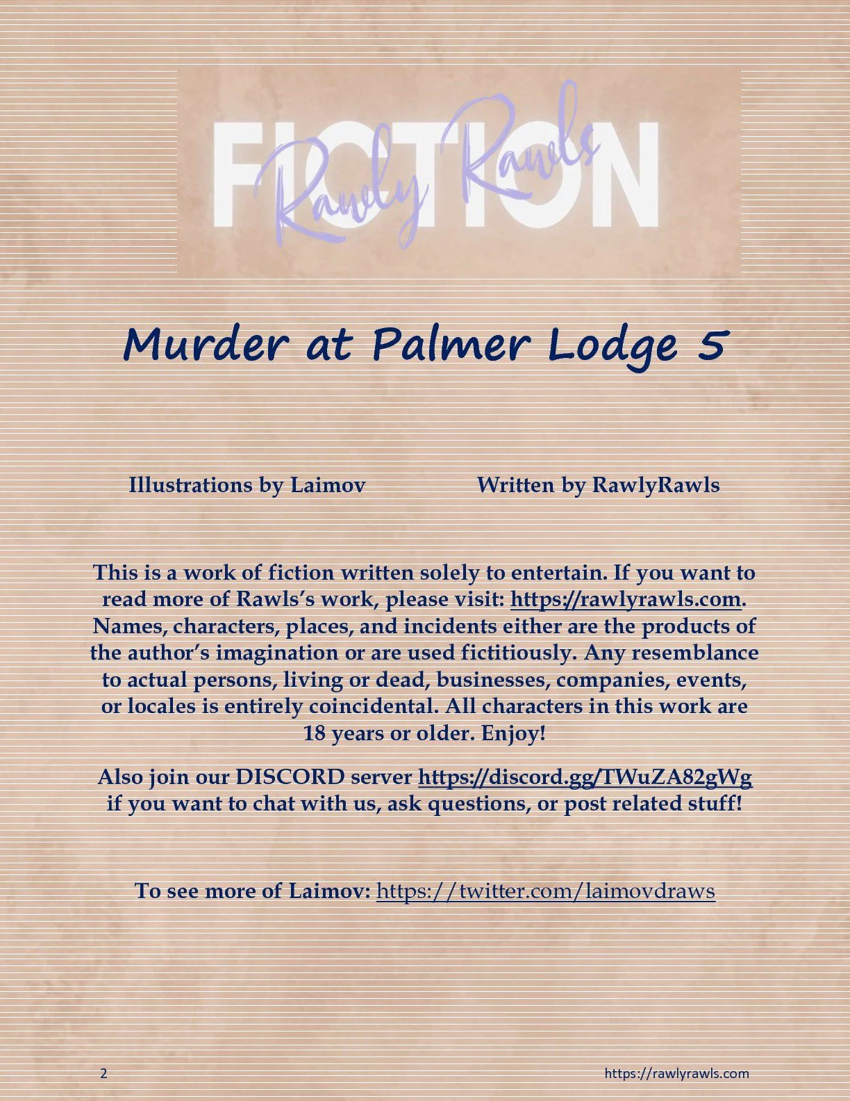 Murder At Palmer Lodge [Laimov , RawlyRawls] Chapter 5 - Page 2