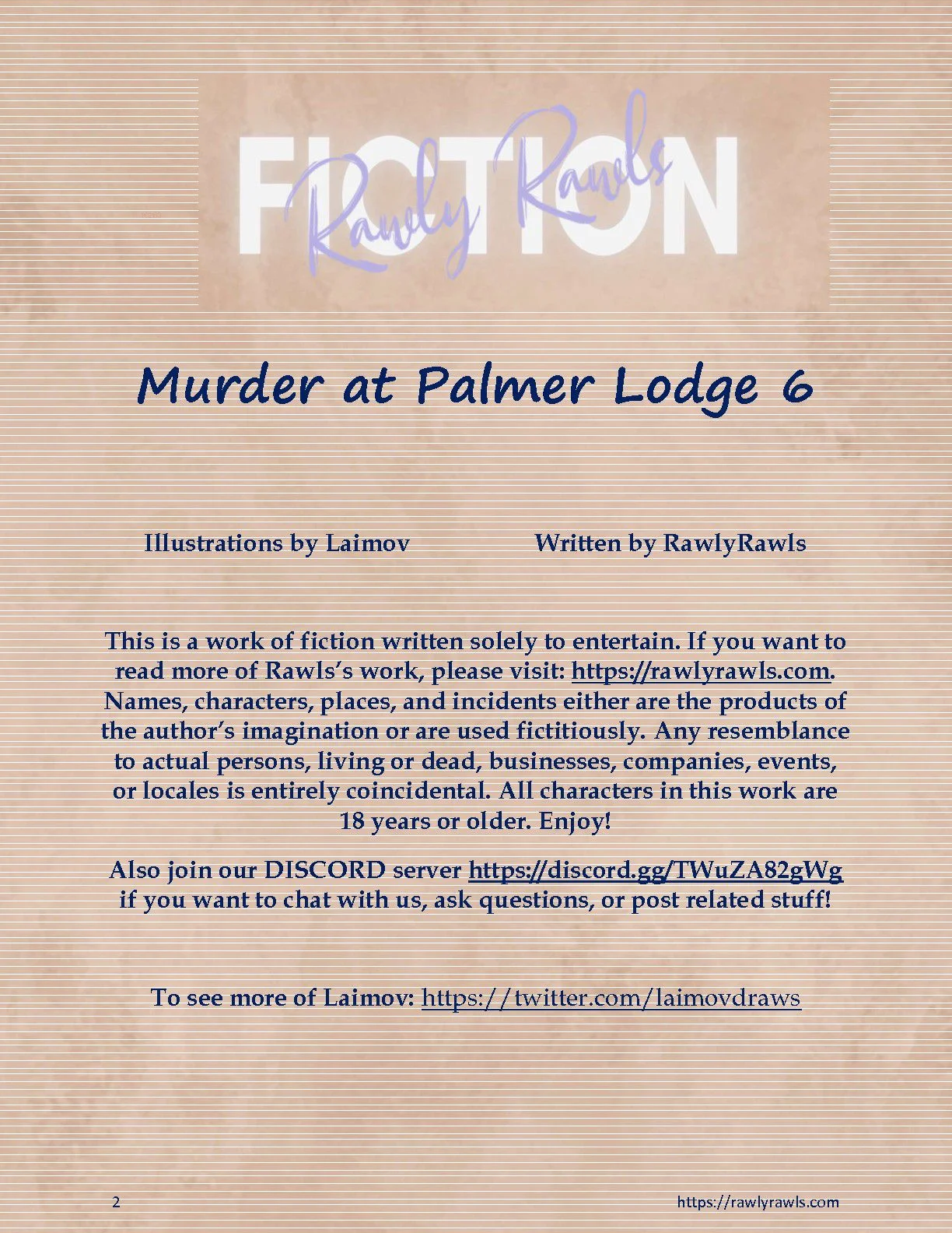 Murder At Palmer Lodge [Laimov , RawlyRawls] Chapter 6 - Page 2