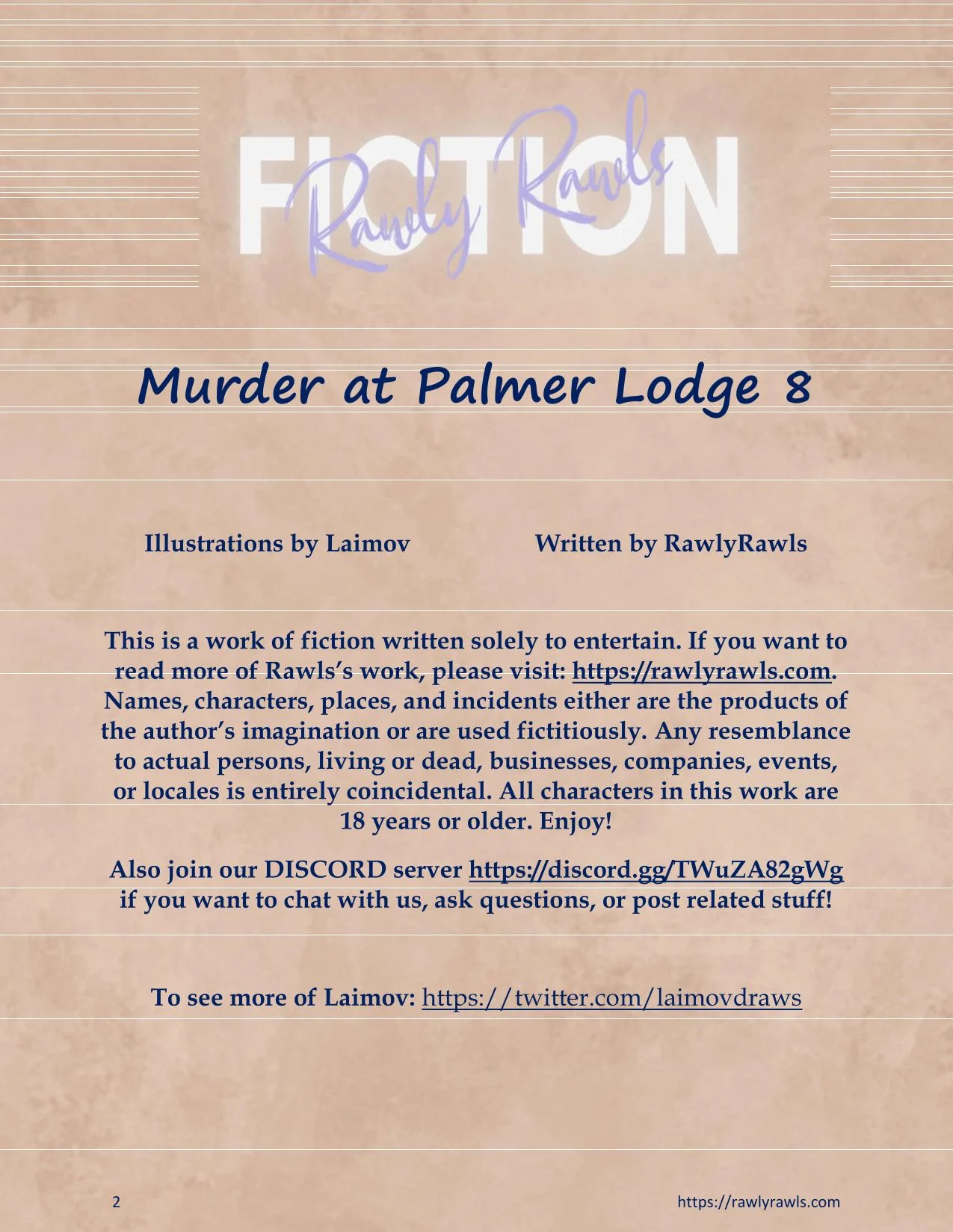 Murder At Palmer Lodge [Laimov , RawlyRawls] Chapter 8 - Page 2