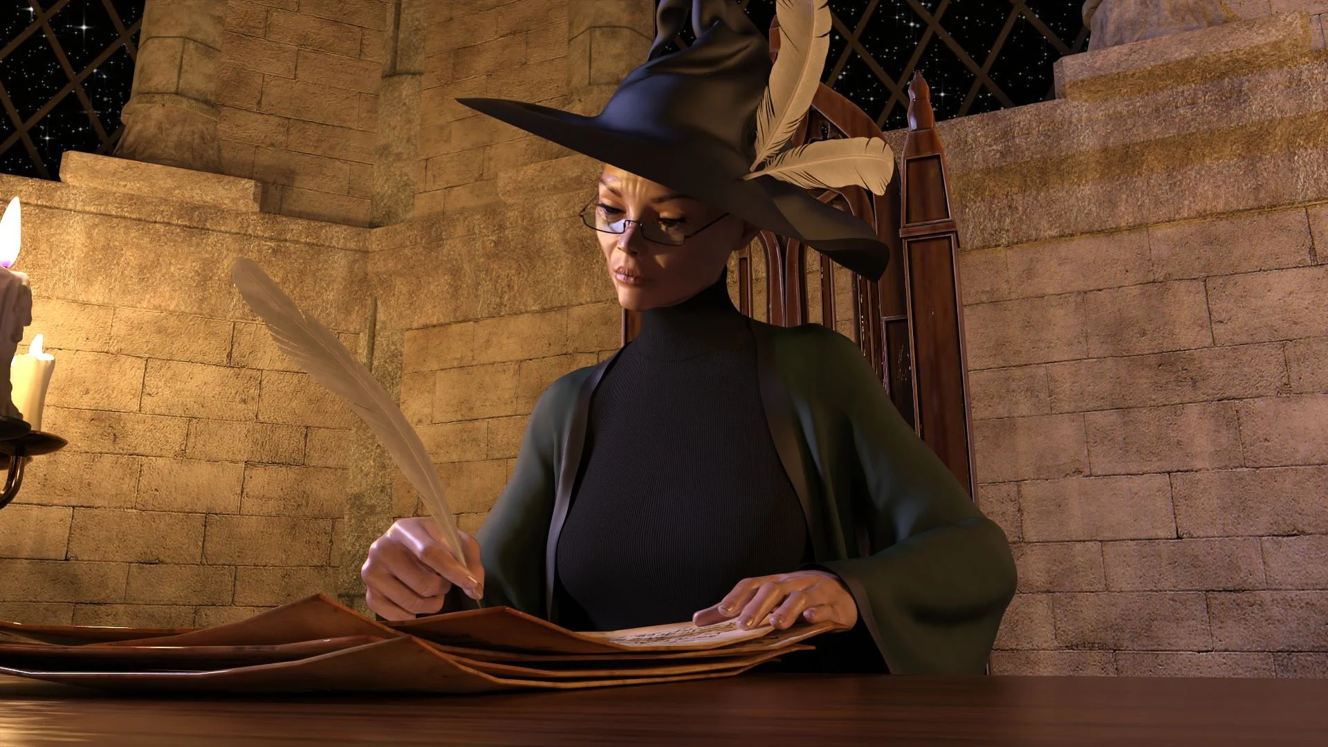 Hermione Granger and the Professor’s Wand (Harry Potter) [Serge3DX] Chapter 1.5 - Page 2