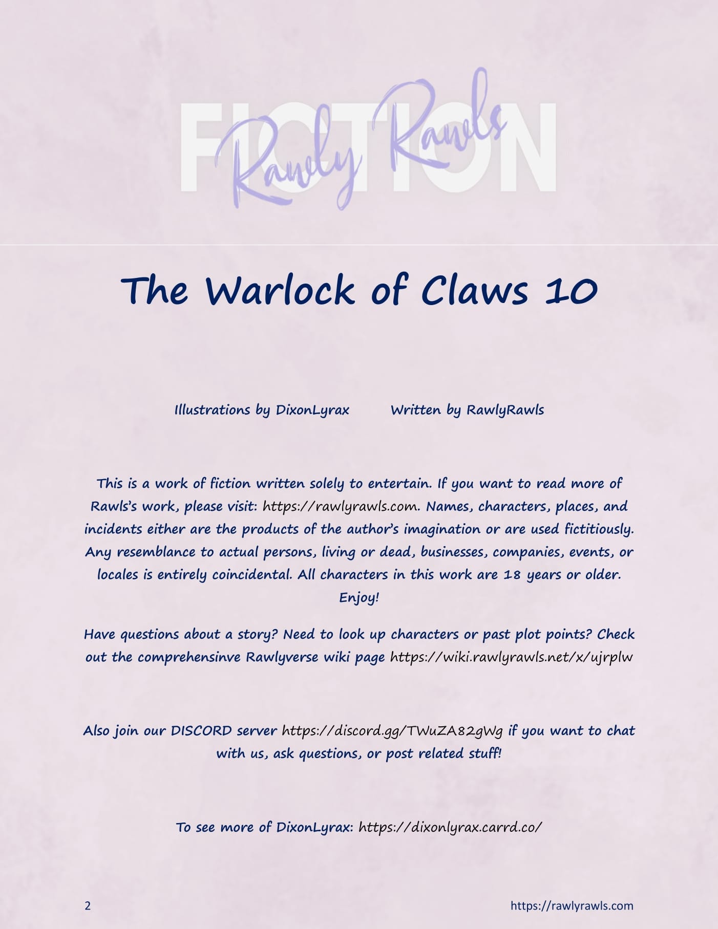 The Warlock Of Claws [DixonLyrax , RawlyRawls] Chapter 10 - Page 2