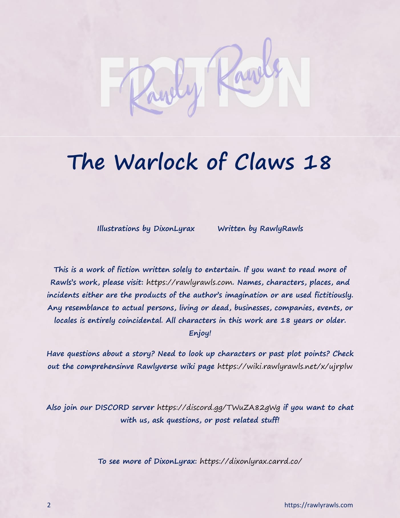 The Warlock Of Claws [DixonLyrax , RawlyRawls] Chapter 18 - Page 2