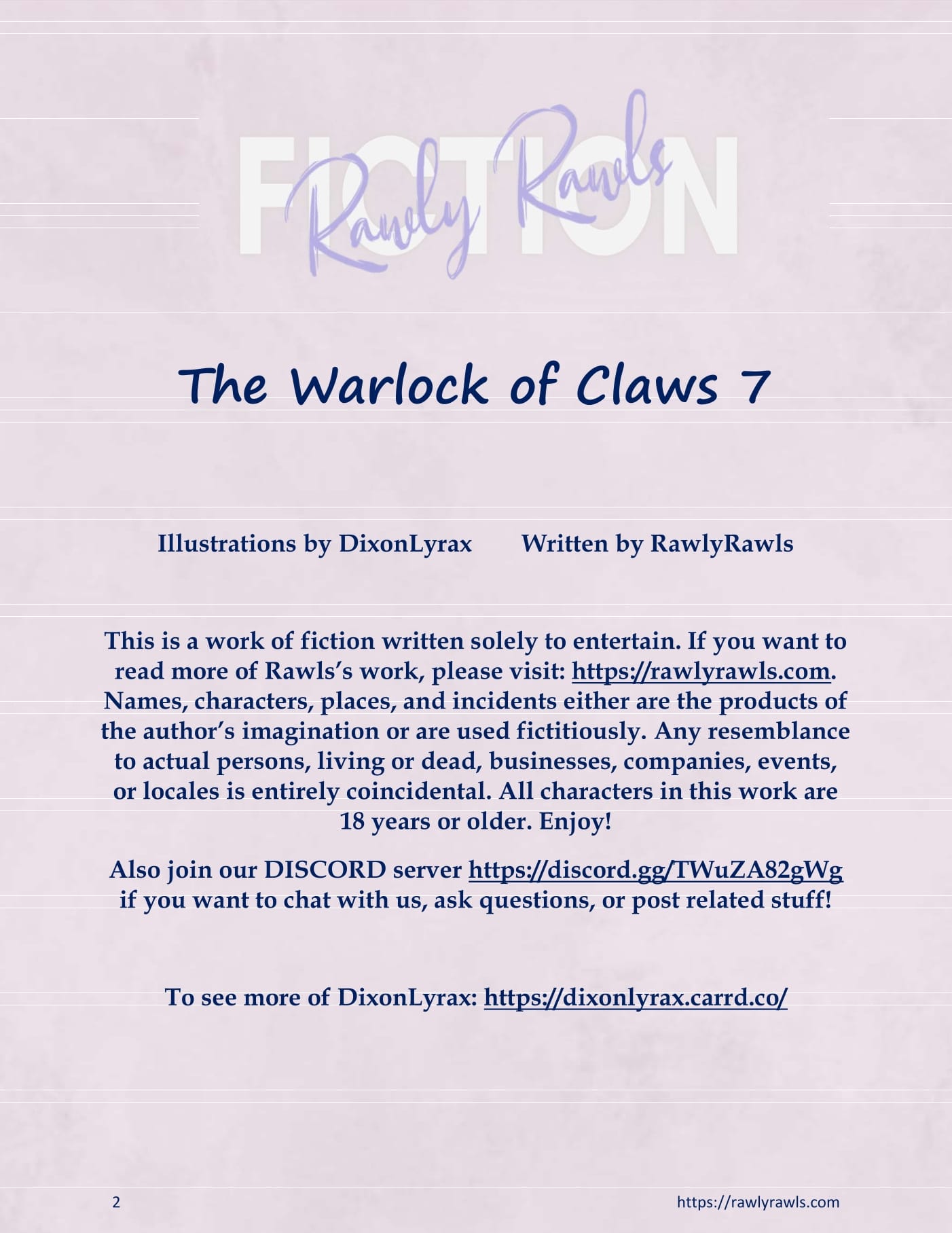 The Warlock Of Claws [DixonLyrax , RawlyRawls] Chapter 7 - Page 2