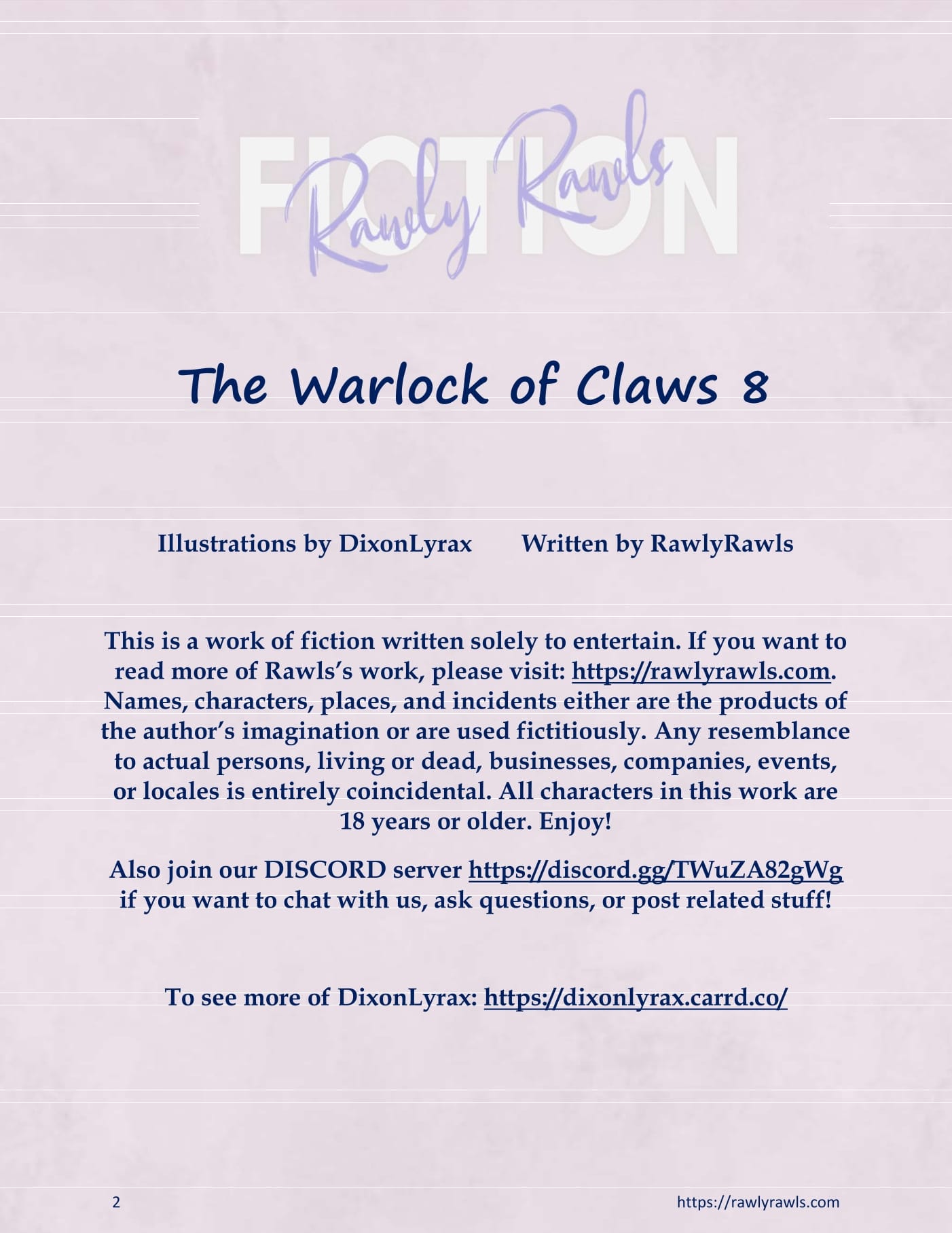 The Warlock Of Claws [DixonLyrax , RawlyRawls] Chapter 8 - Page 2