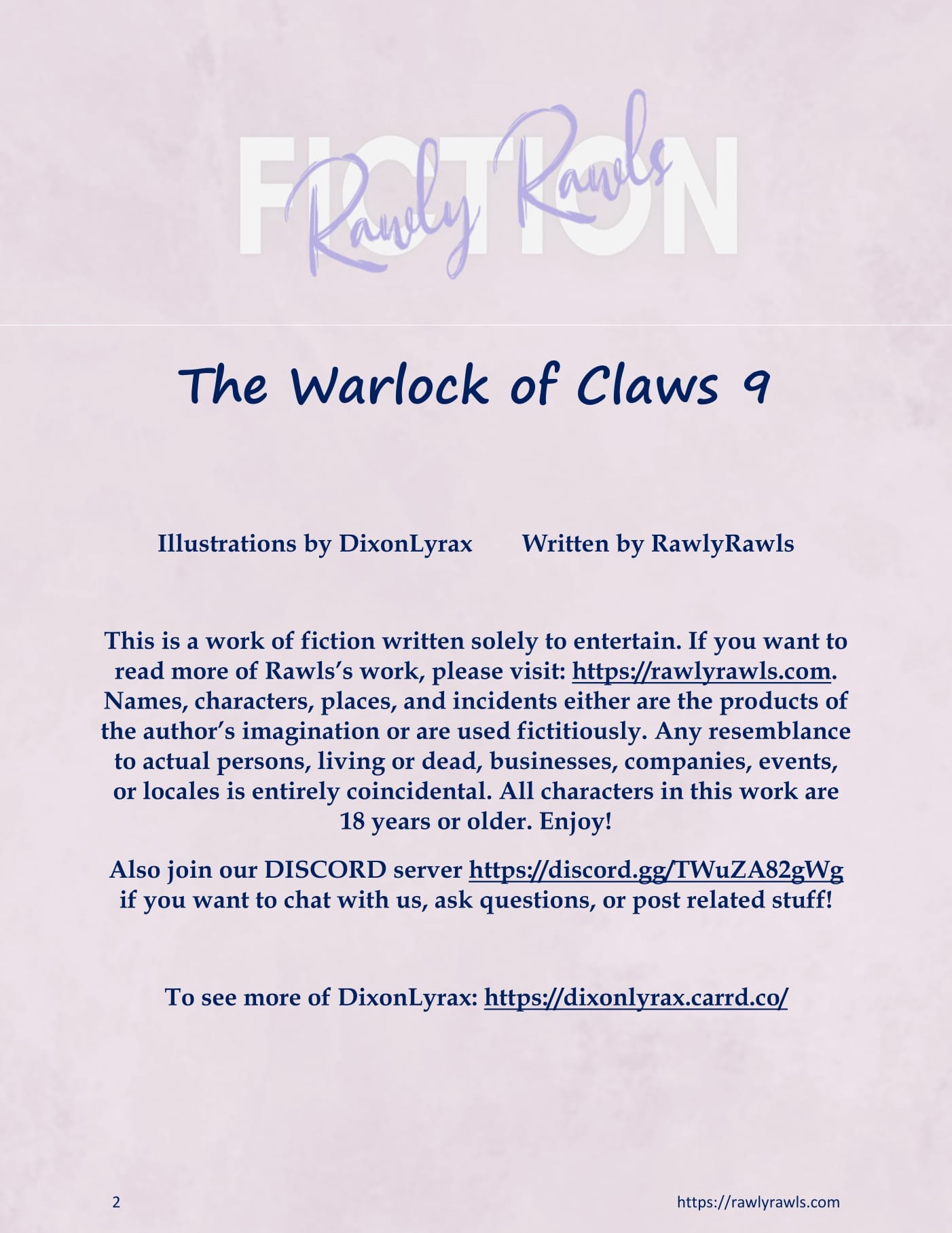 The Warlock Of Claws [DixonLyrax , RawlyRawls] Chapter 9 - Page 2