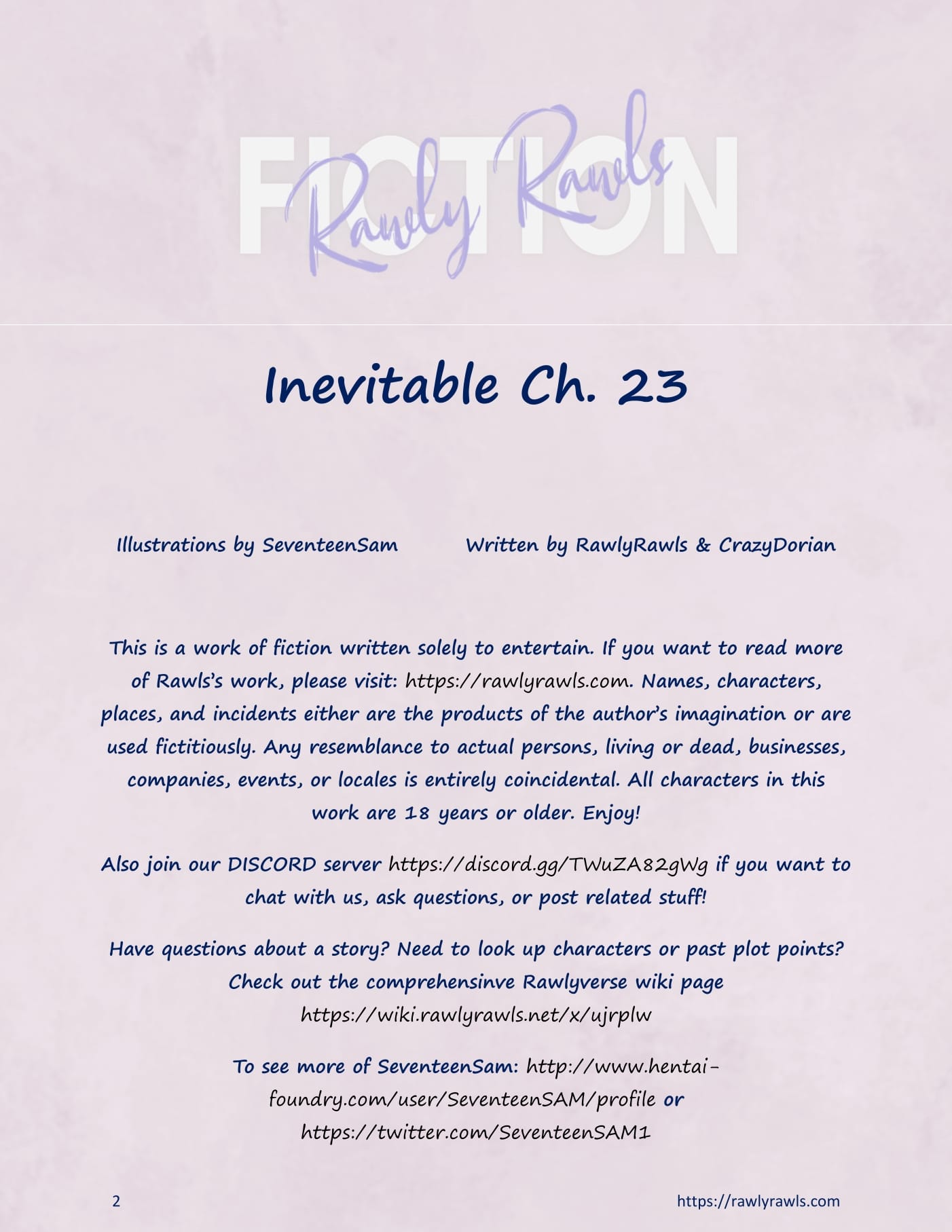 Inevitable [SeventeenSam , RawlyRawls] Chapter 23 - Page 2