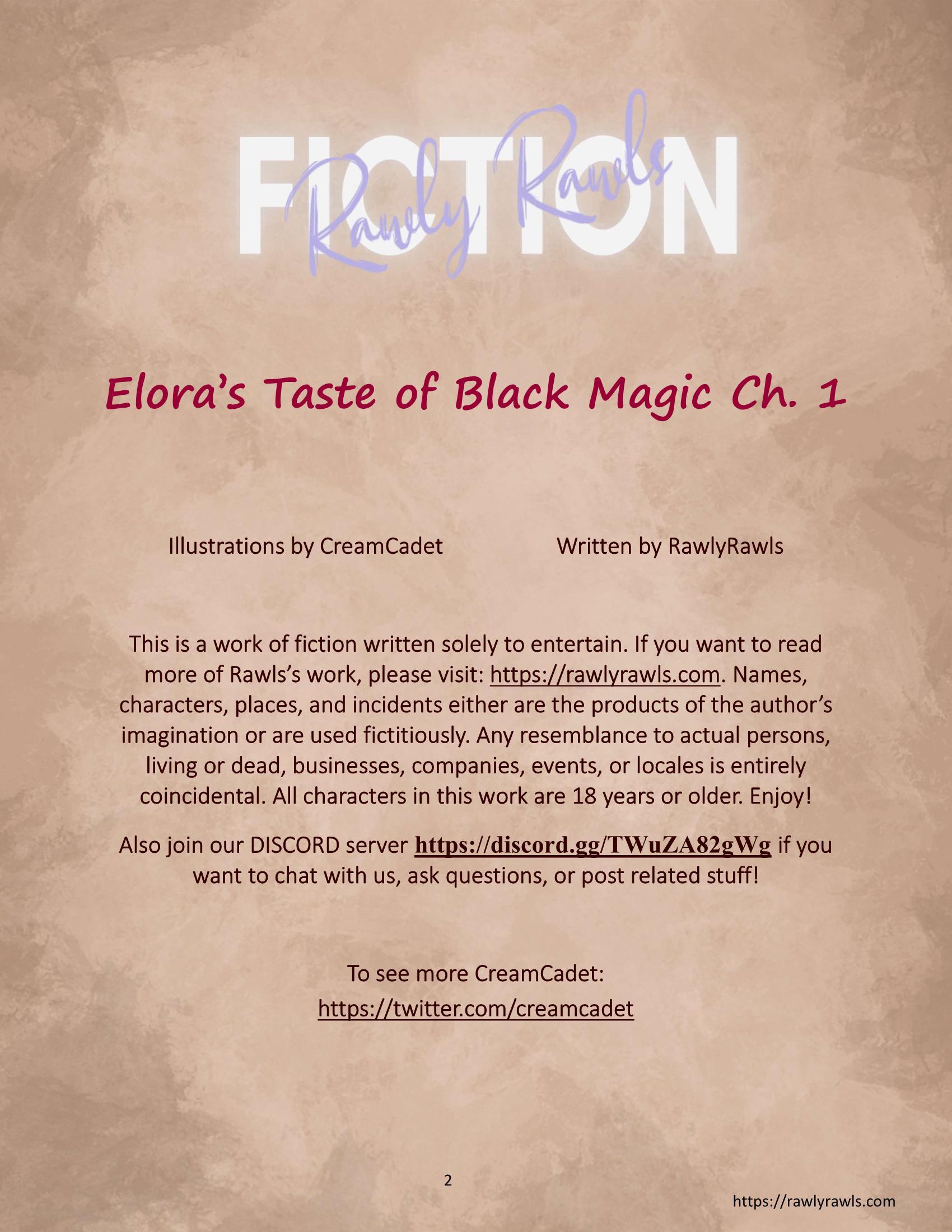 Elora’s Taste of Black Magic [CreamCadet , RawlyRawls] Chapter 1 - Page 2