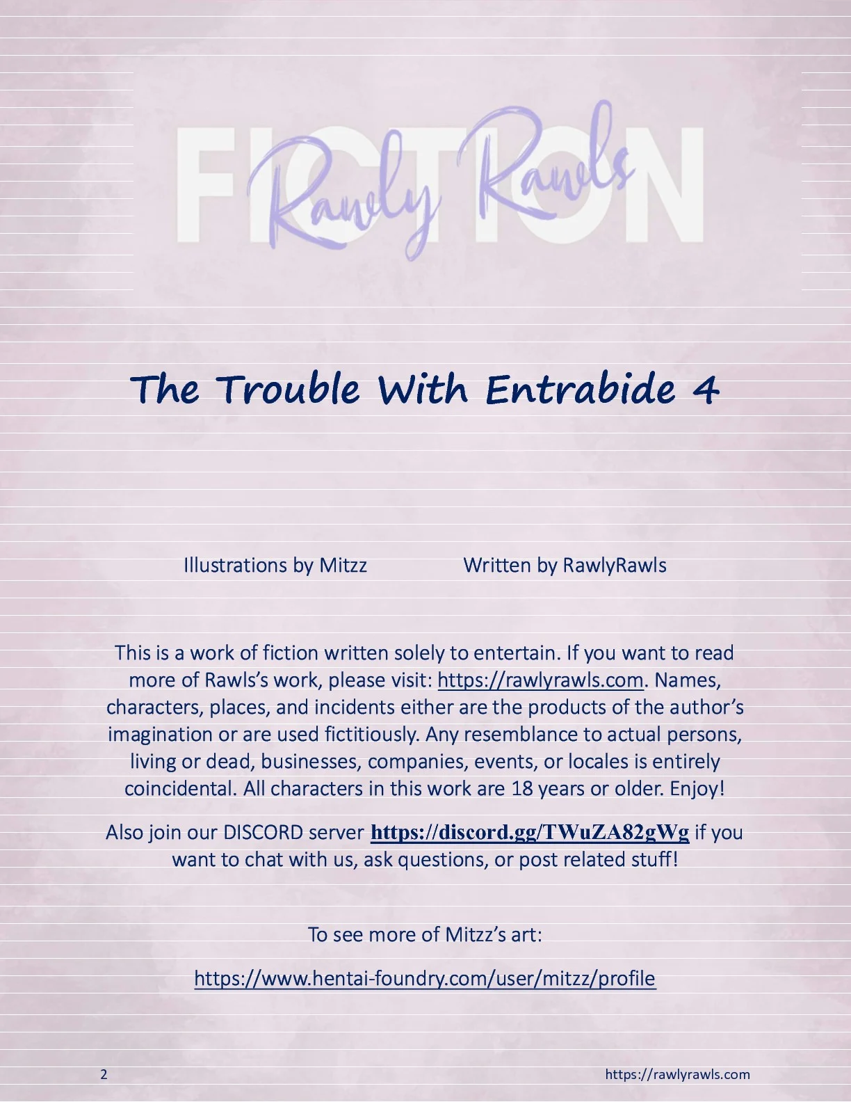The Trouble With Entrabide [Mitzz , RawlyRawls] Chapter 4 - Page 2