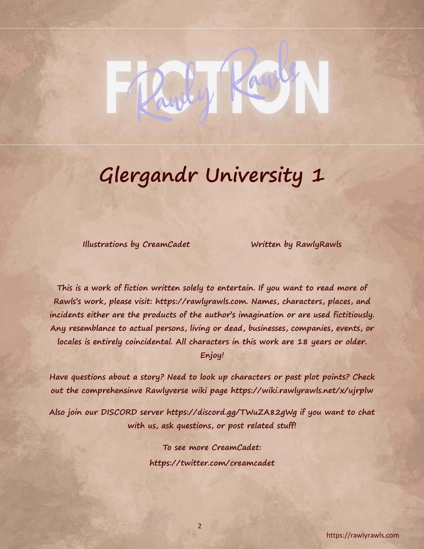 Glergandr University [CreamCadet , Rawly Rawls] Chapter 1 - Page 2