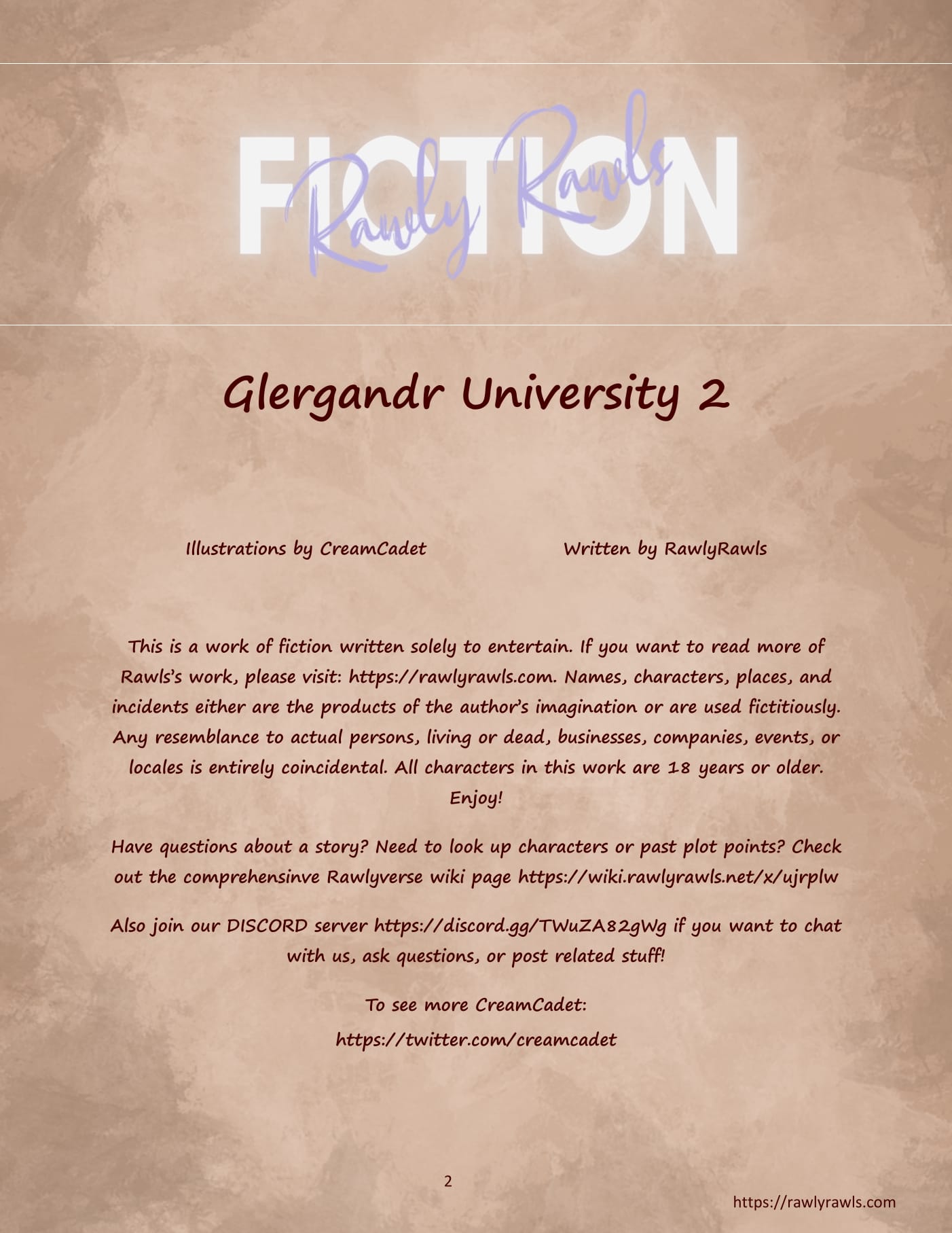 Glergandr University [CreamCadet , Rawly Rawls] Chapter 2 - Page 2