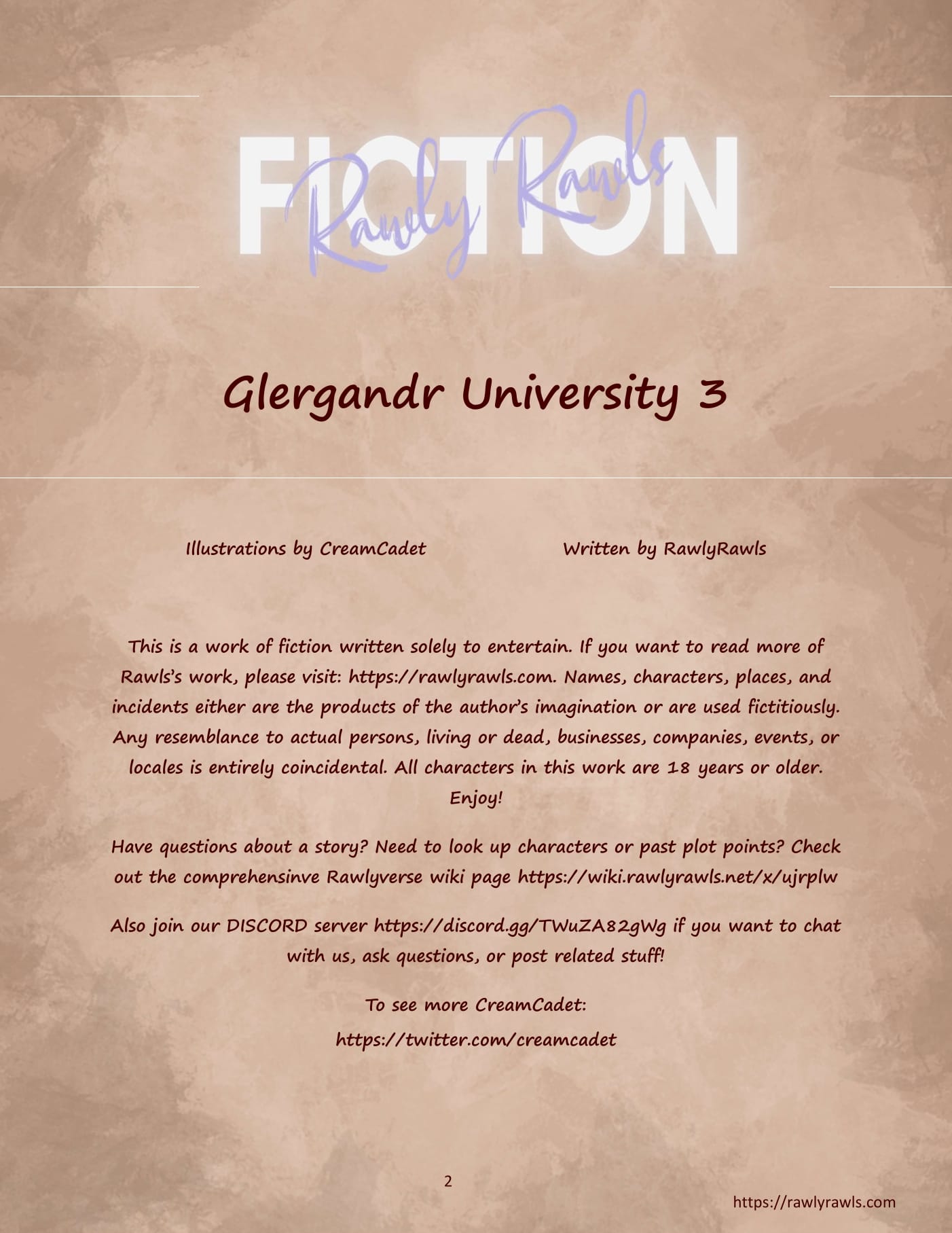Glergandr University [CreamCadet , Rawly Rawls] Chapter 3 - Page 2