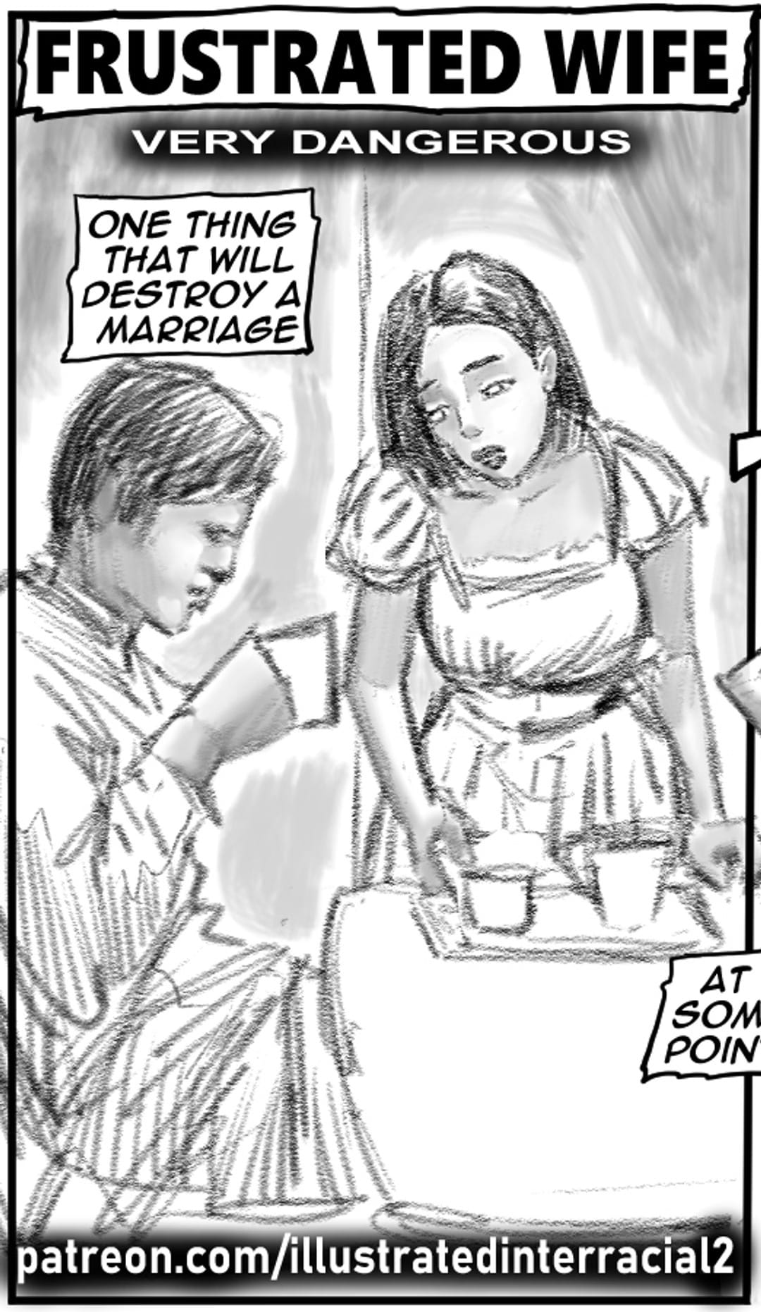 Frustrated Wife – Very Dangerous [IllustratedInterracial] Chapter 1 - Page 1