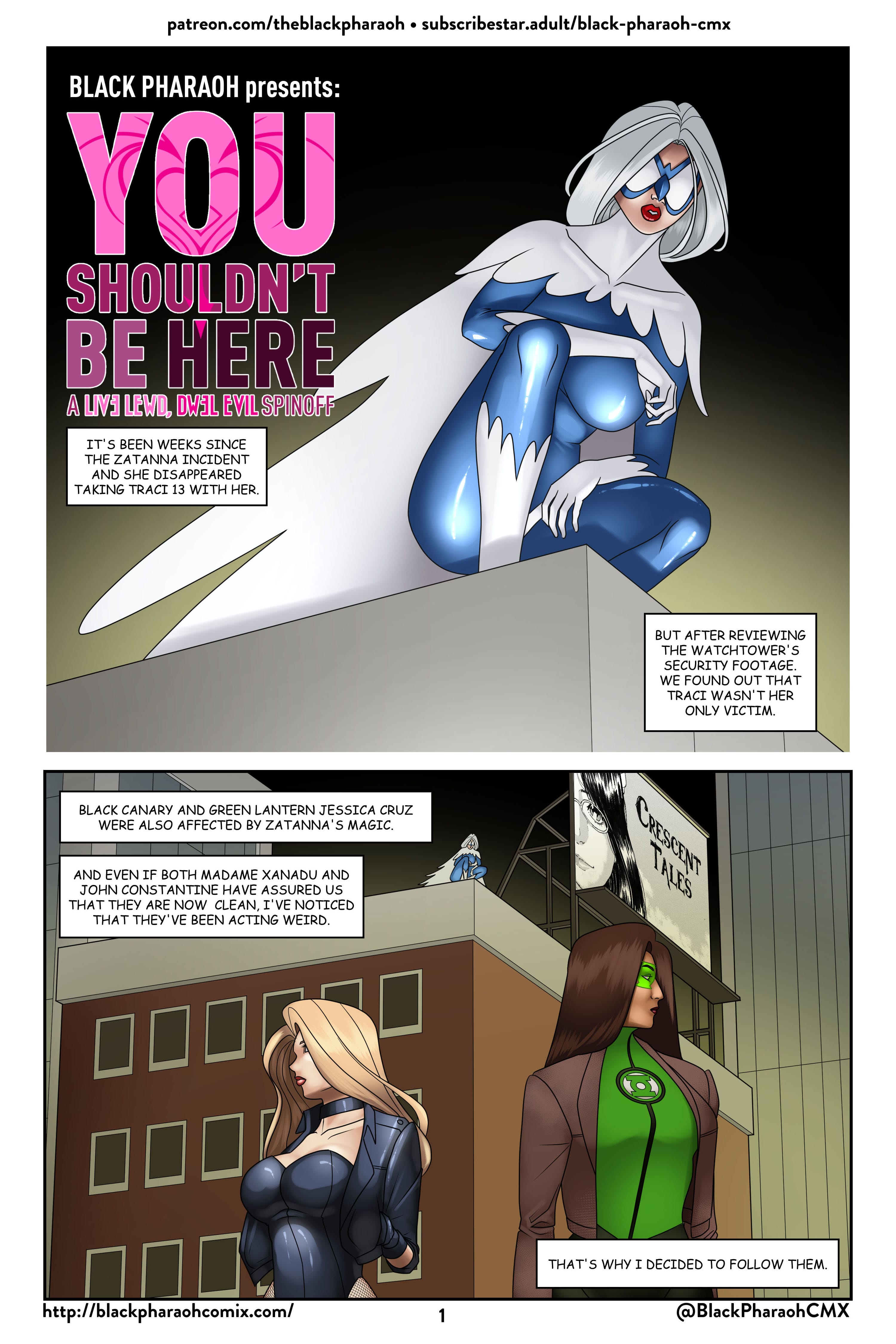 Live Lewd, Dwel Evil (Justice League) [The Black Pharaoh] Chapter 1.5 - Page 2