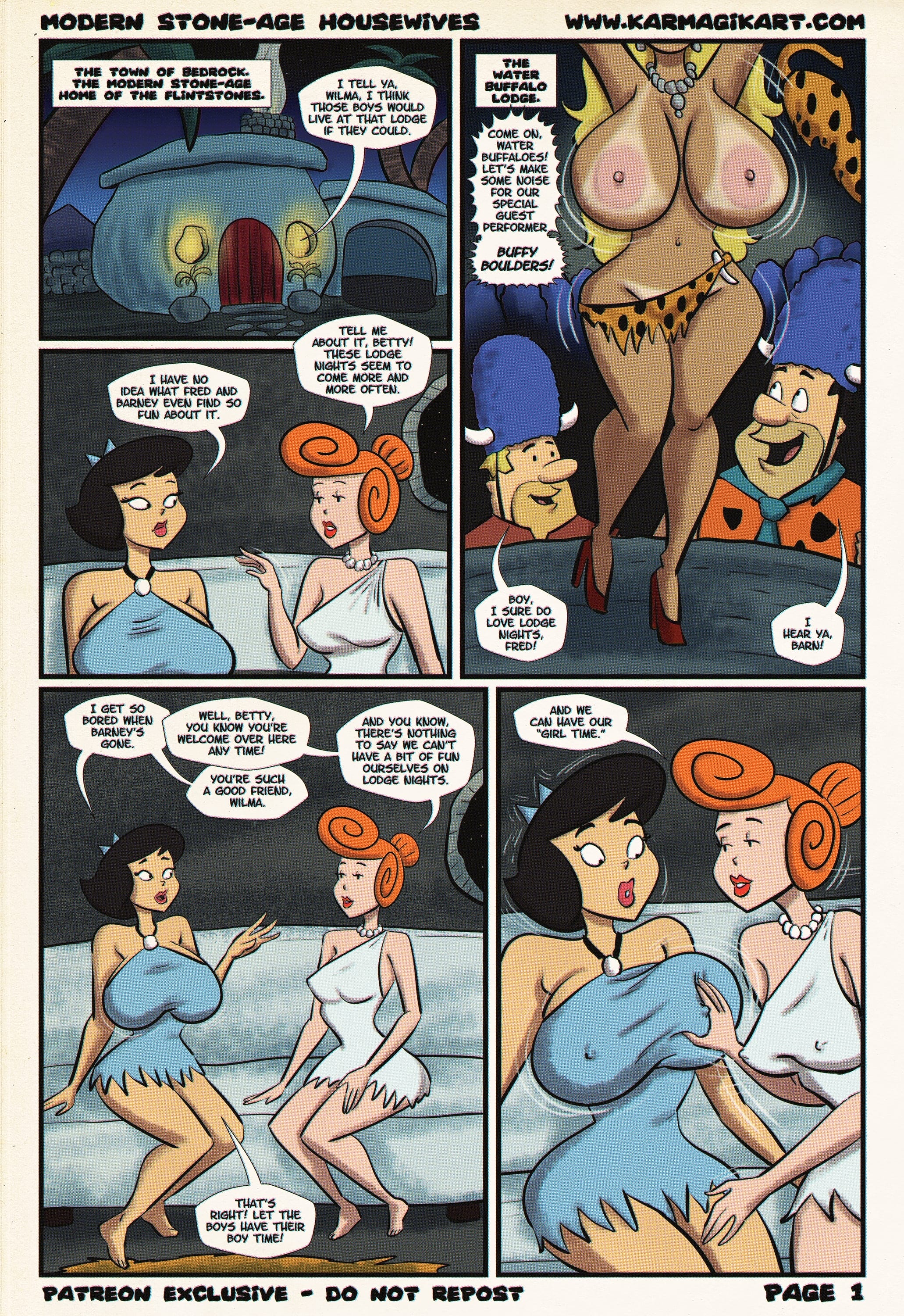 Modern Stone-Age Housewives (The Flintstones) [Karmagik] Chapter 1 - Page 6