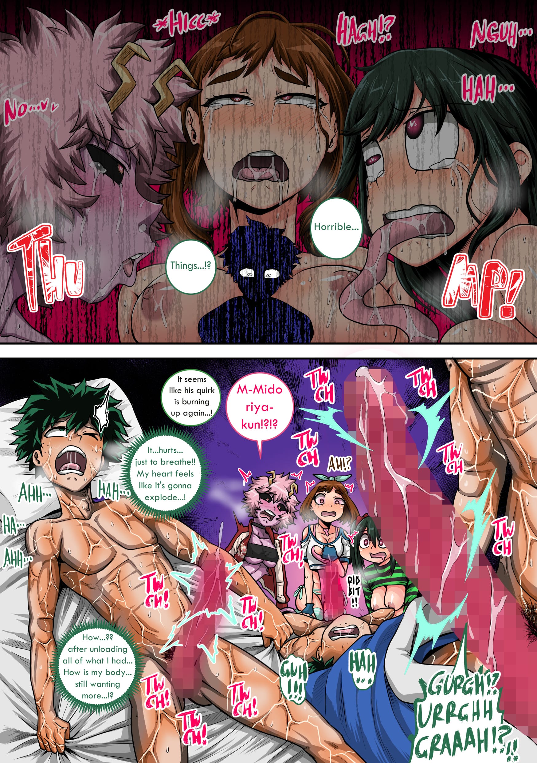 My Harem Academia (Boku No Hero Academia) [Juna Juna Juice] Chapter 8.2 - Page 14