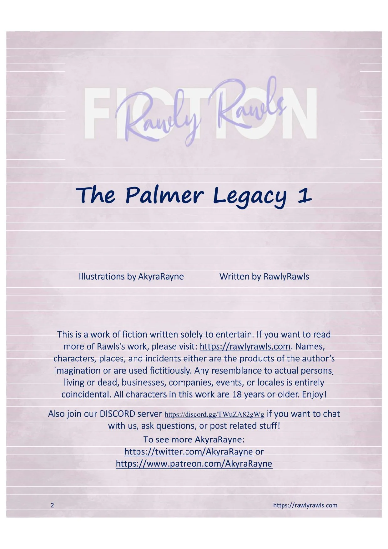 The Palmer Legacy [AkyraRayne, RawlyRawls] Chapter 1 - Page 2