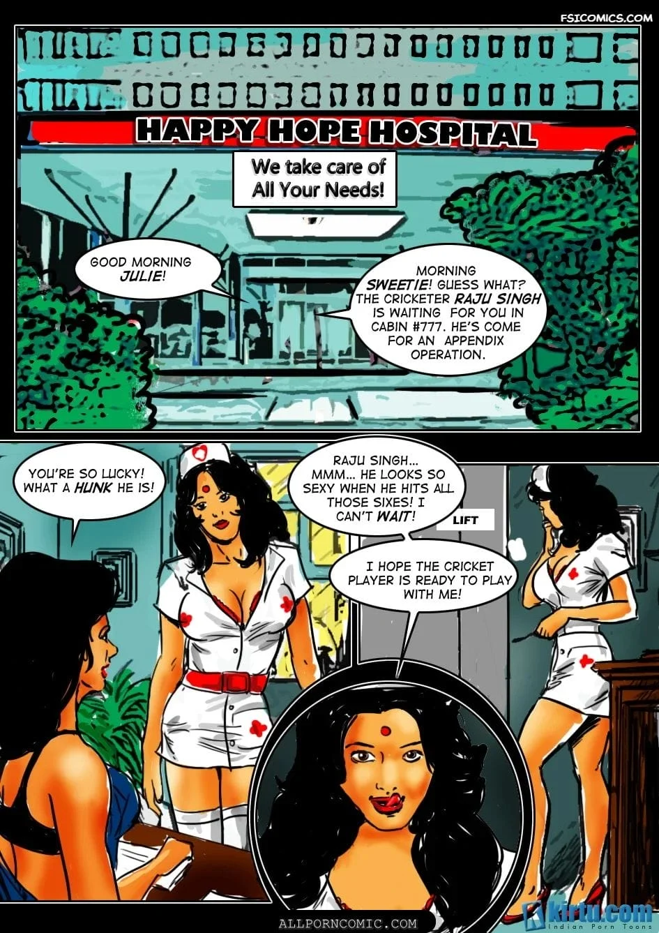 Naughty Nurse Neetu [Kirtu] Chapter 1 - Page 9