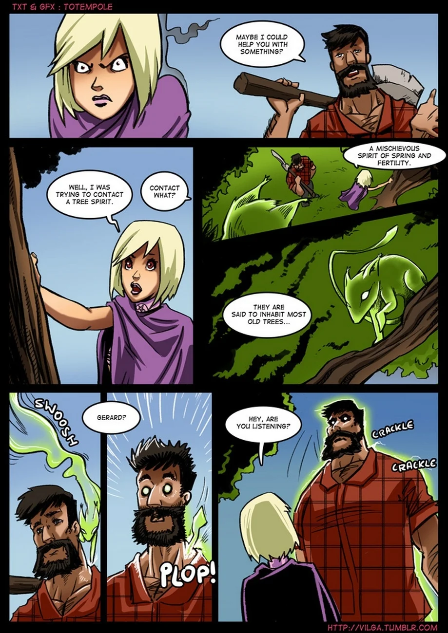 The Cummoner [Totempole] Chapter 2.5 - Side Story #2 Morning Wood Spirits - Page 5