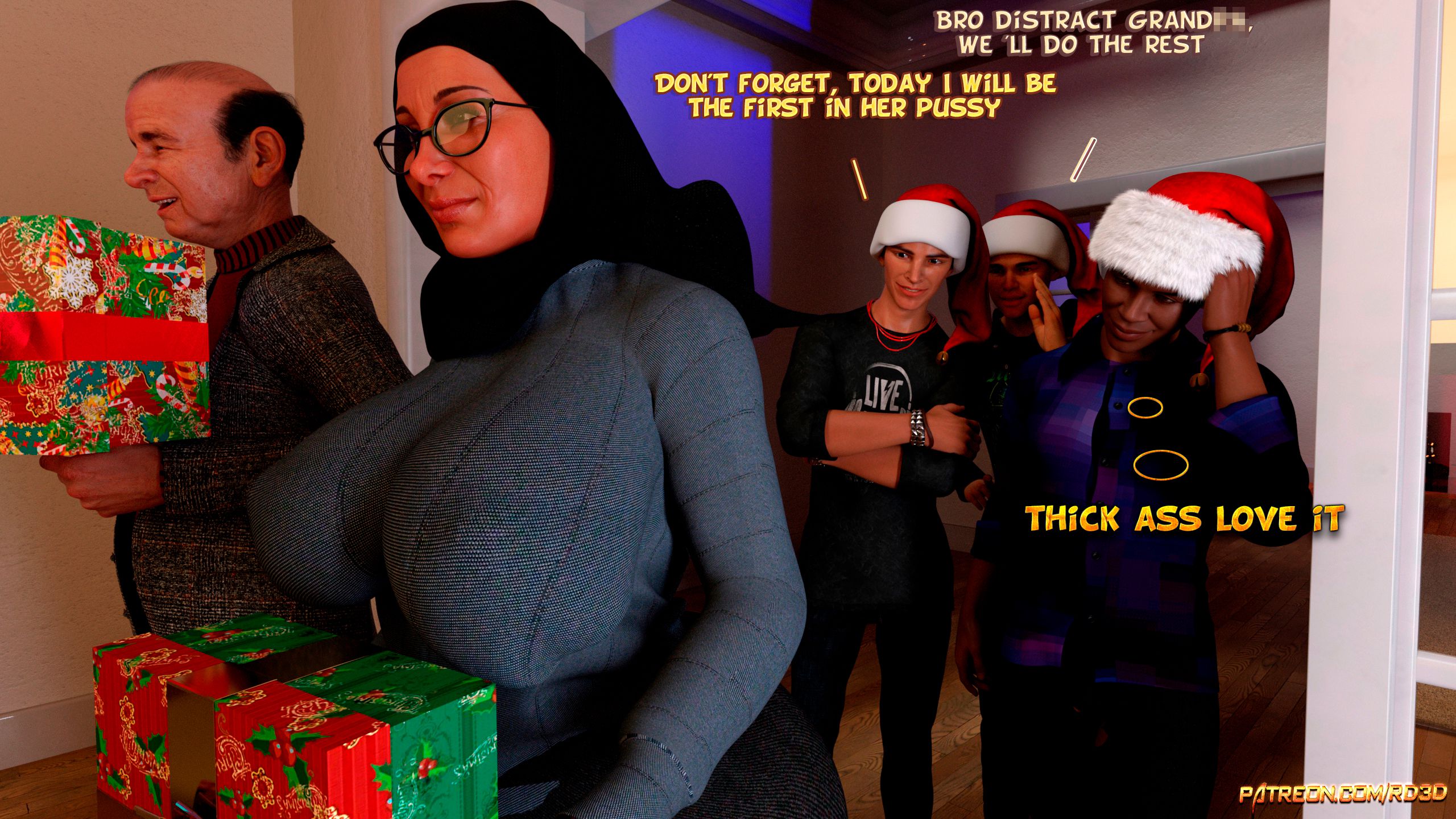 Lust Predators – Hijab Amatures [Real-Deal 3D] Christmas - Page 3