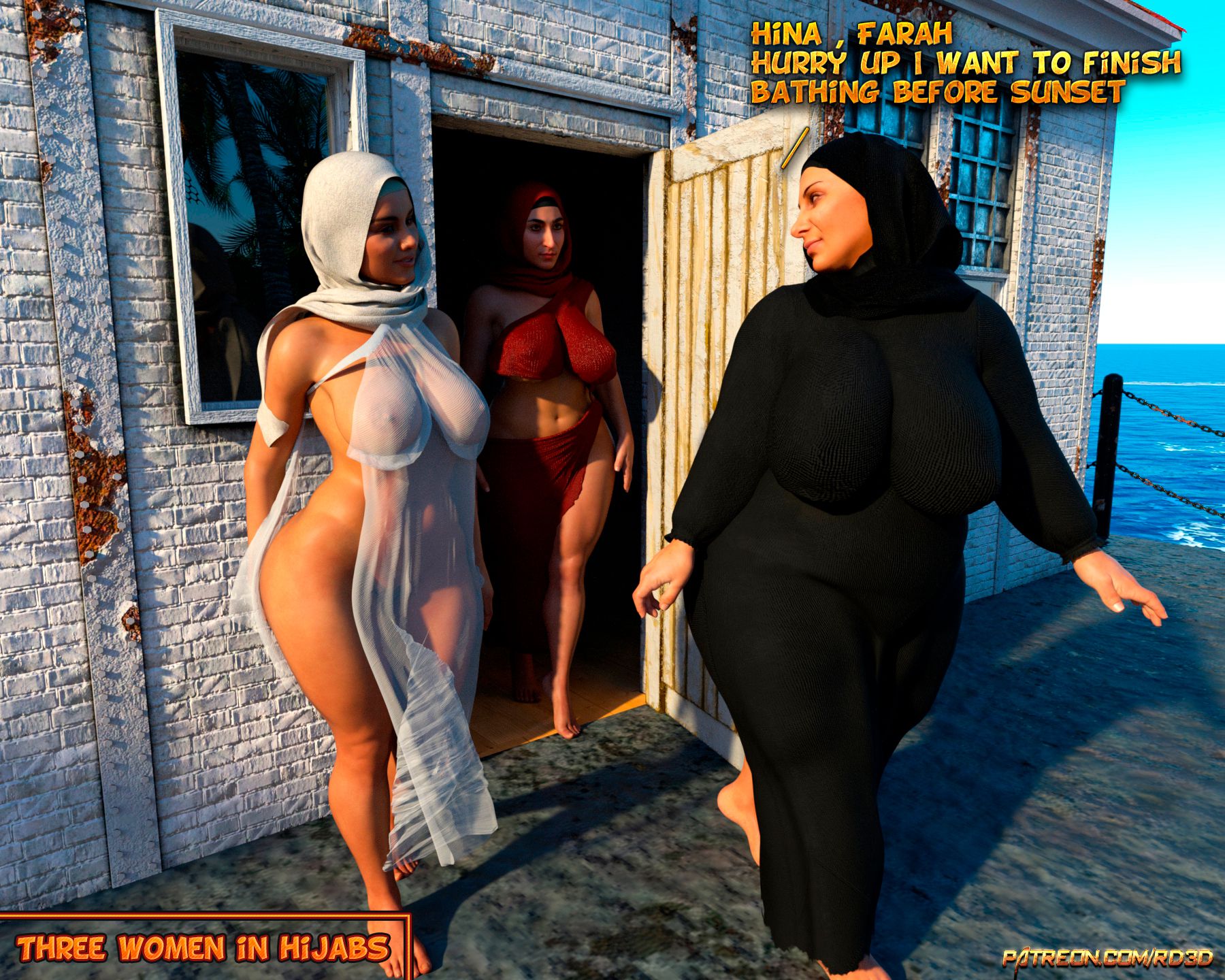 Lust Predators – Hijab Amatures [Real-Deal 3D] Lust Island - Page 12