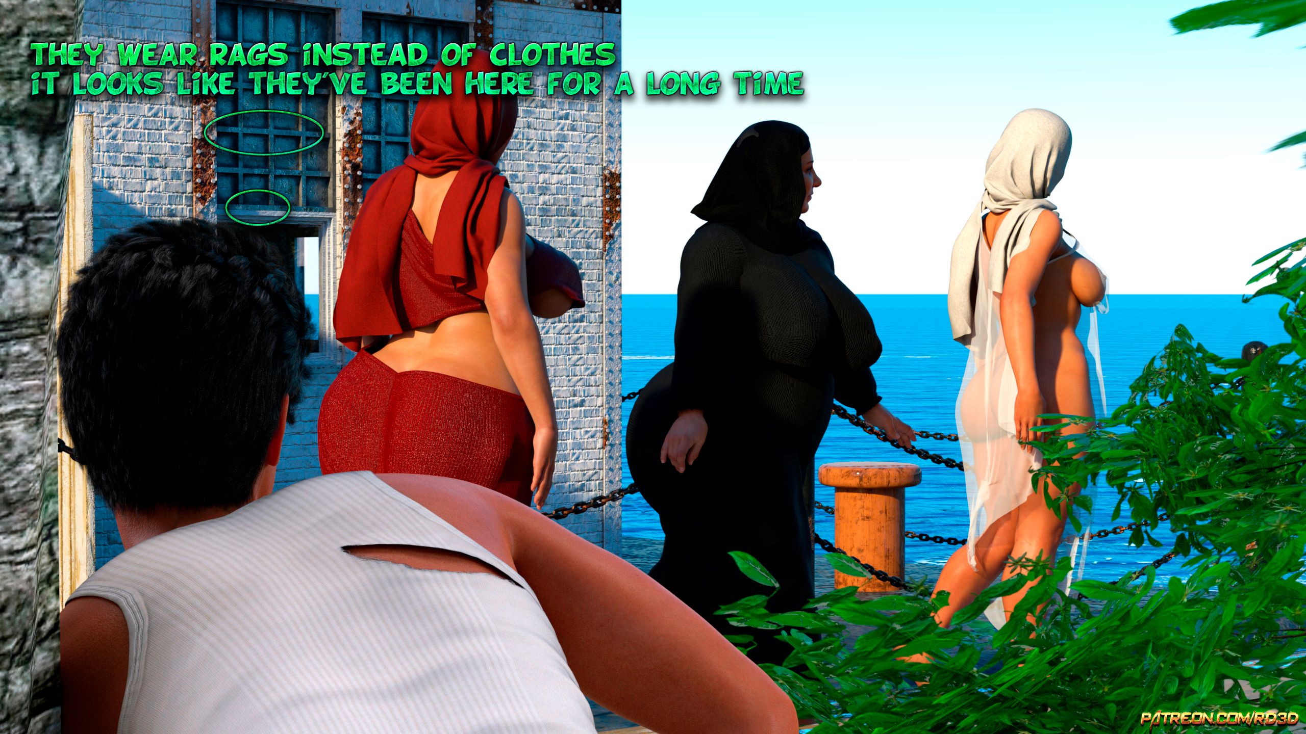 Lust Predators – Hijab Amatures [Real-Deal 3D] Lust Island - Page 14