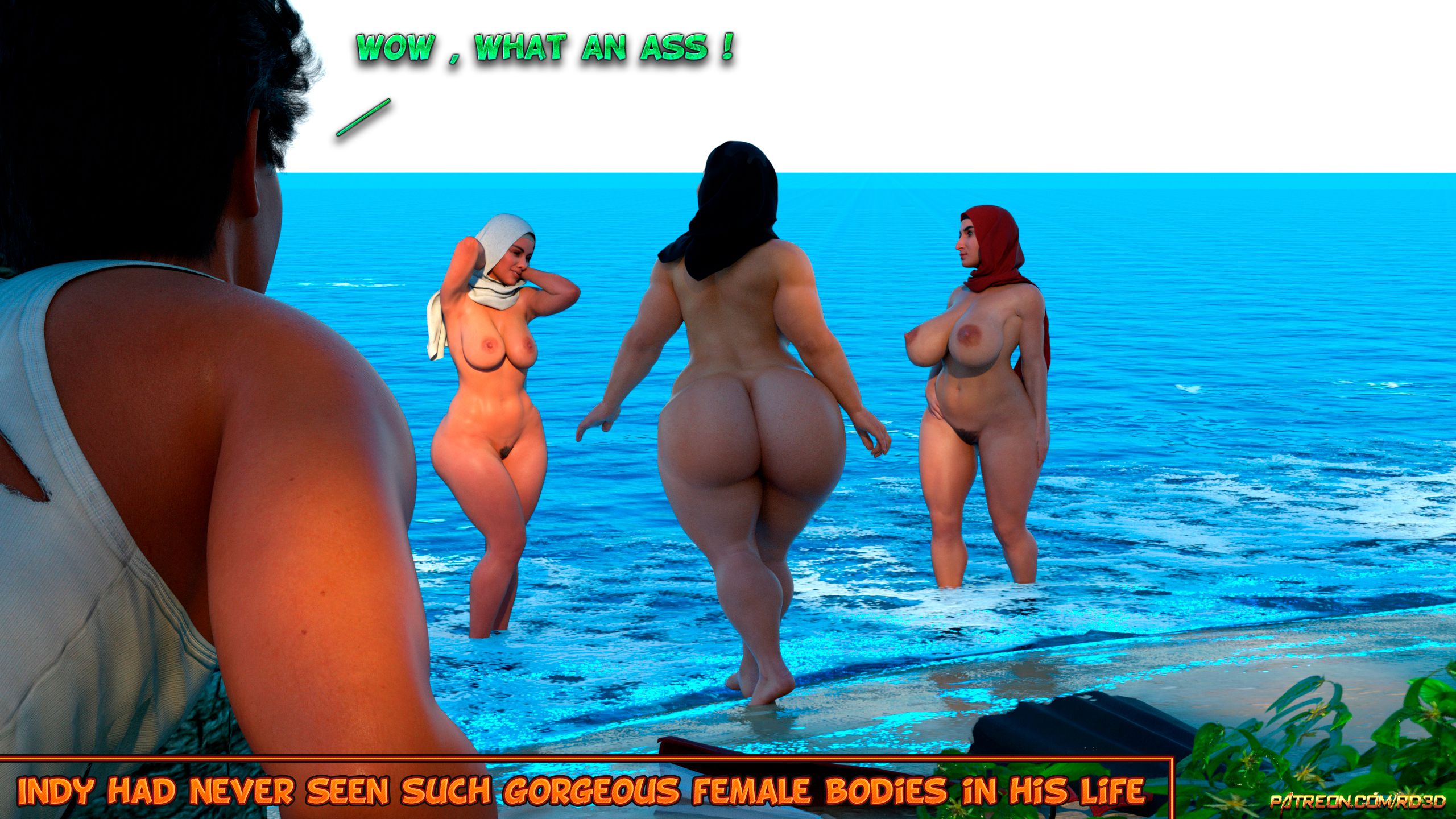 Lust Predators – Hijab Amatures [Real-Deal 3D] Lust Island - Page 21