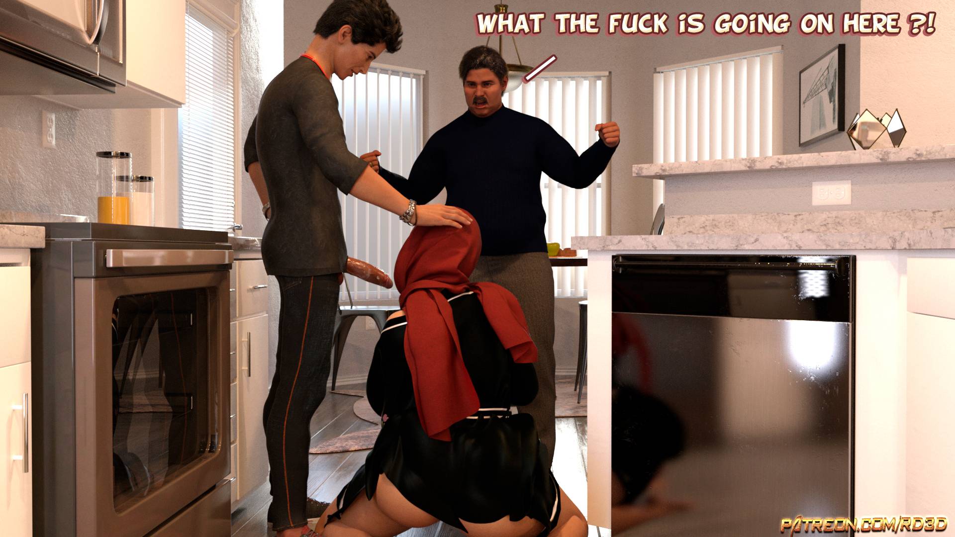 Lust Predators – Hijab Amatures [Real-Deal 3D] Chapter 1.5 - Caught in the act! - Page 1