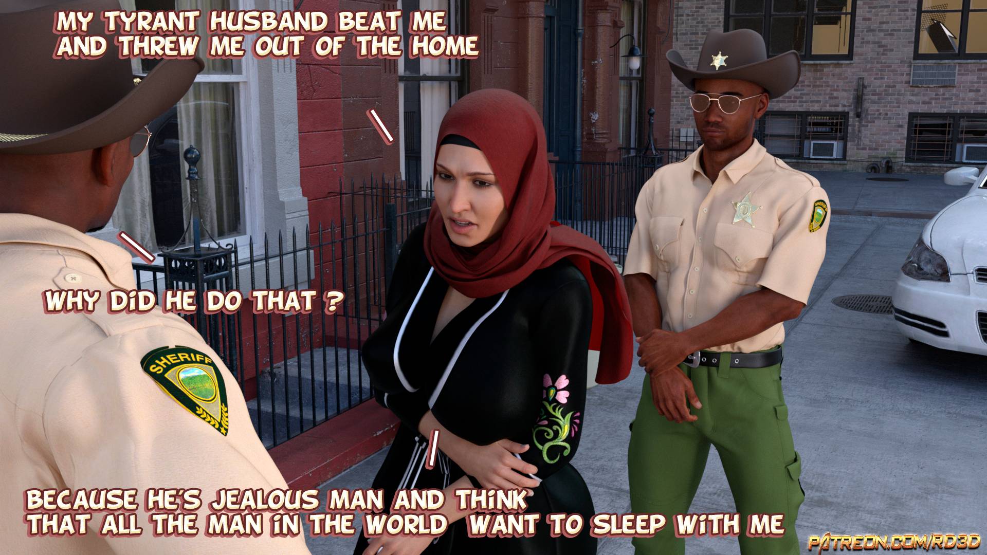Lust Predators – Hijab Amatures [Real-Deal 3D] Chapter 1.5 - Caught in the act! - Page 12