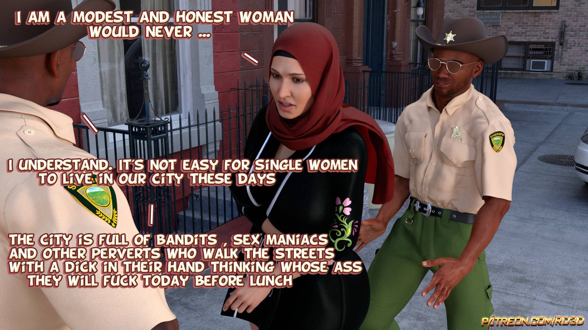 Lust Predators – Hijab Amatures [Real-Deal 3D] Chapter 1.5 - Caught in the act! - Page 13
