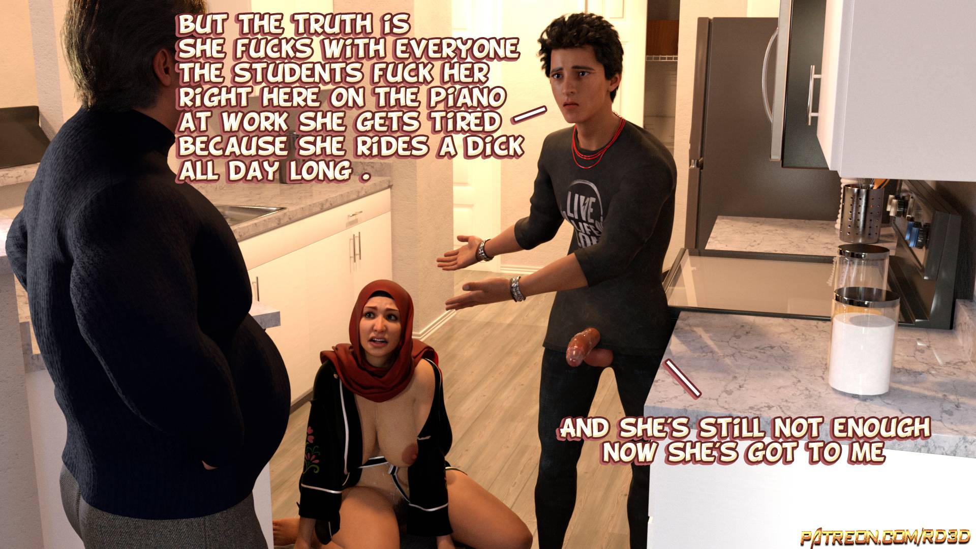 Lust Predators – Hijab Amatures [Real-Deal 3D] Chapter 1.5 - Caught in the act! - Page 5