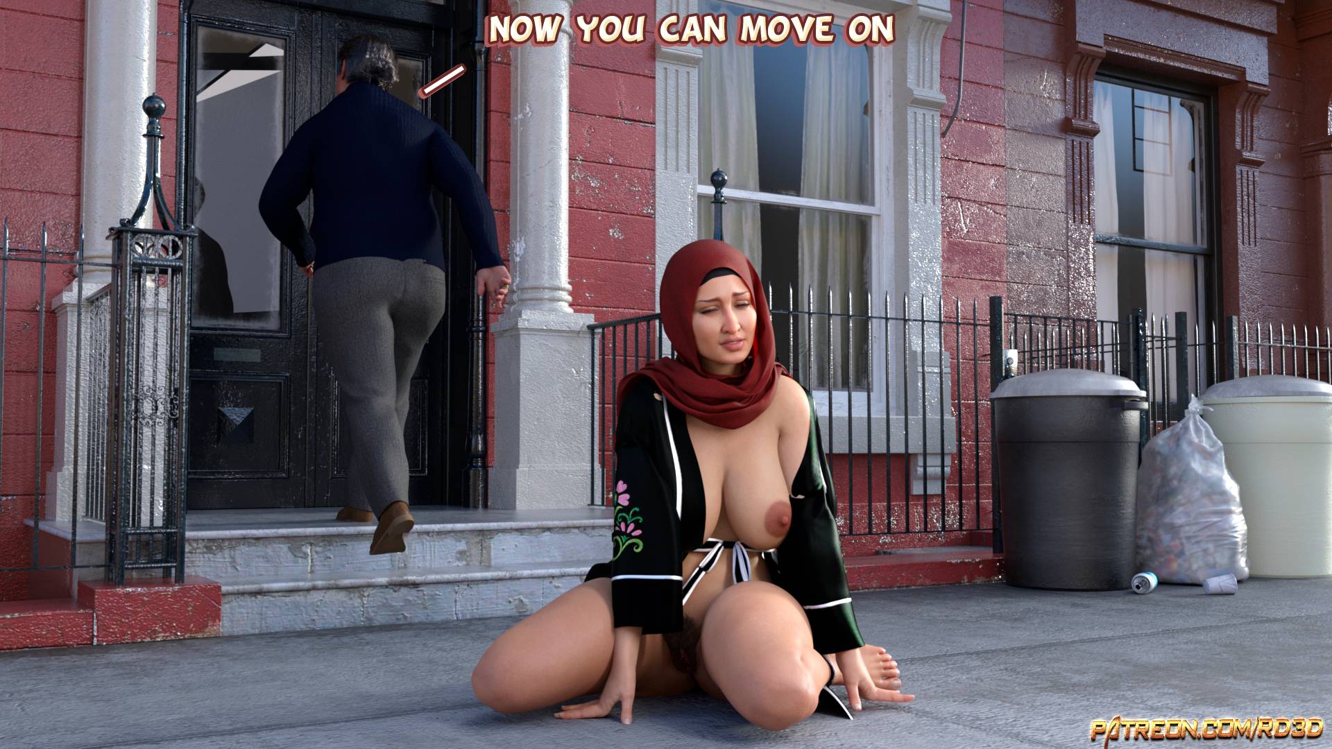Lust Predators – Hijab Amatures [Real-Deal 3D] Chapter 1.5 - Caught in the act! - Page 9