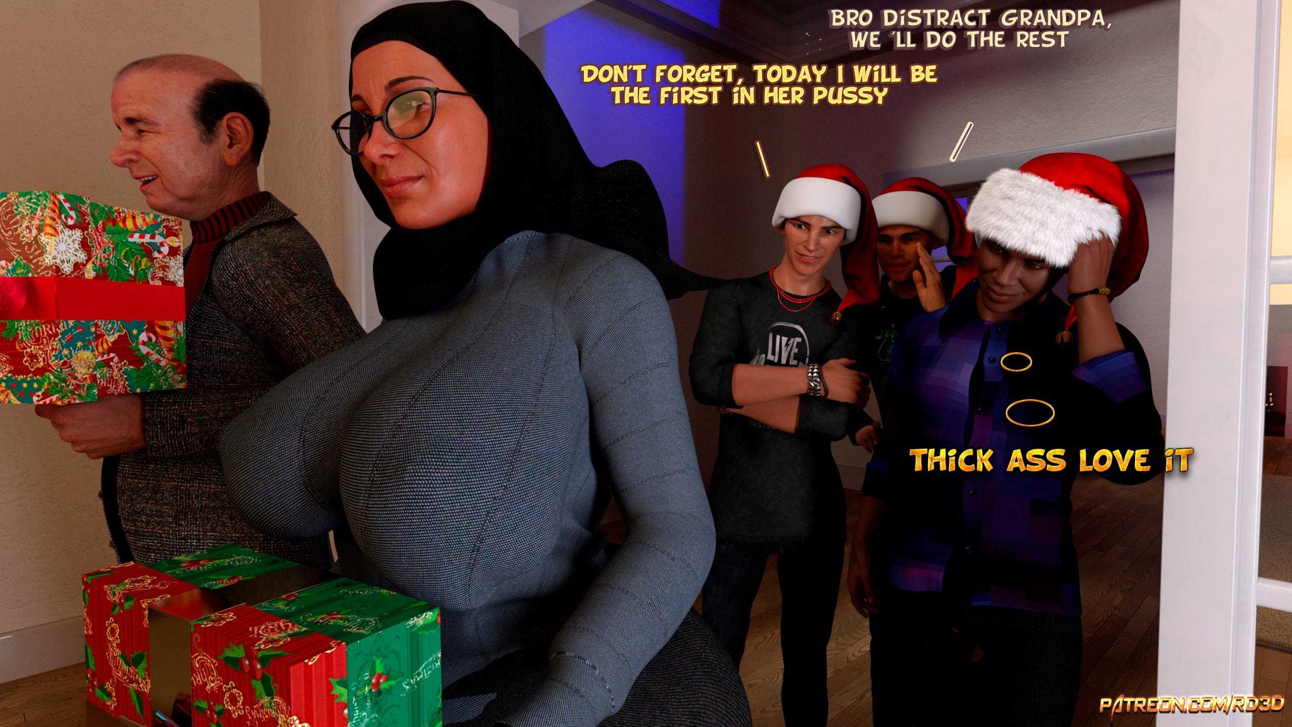 Lust Predators – Hijab Amatures [Real-Deal 3D] Gift for Grandma - Chapter 13 - Page 4