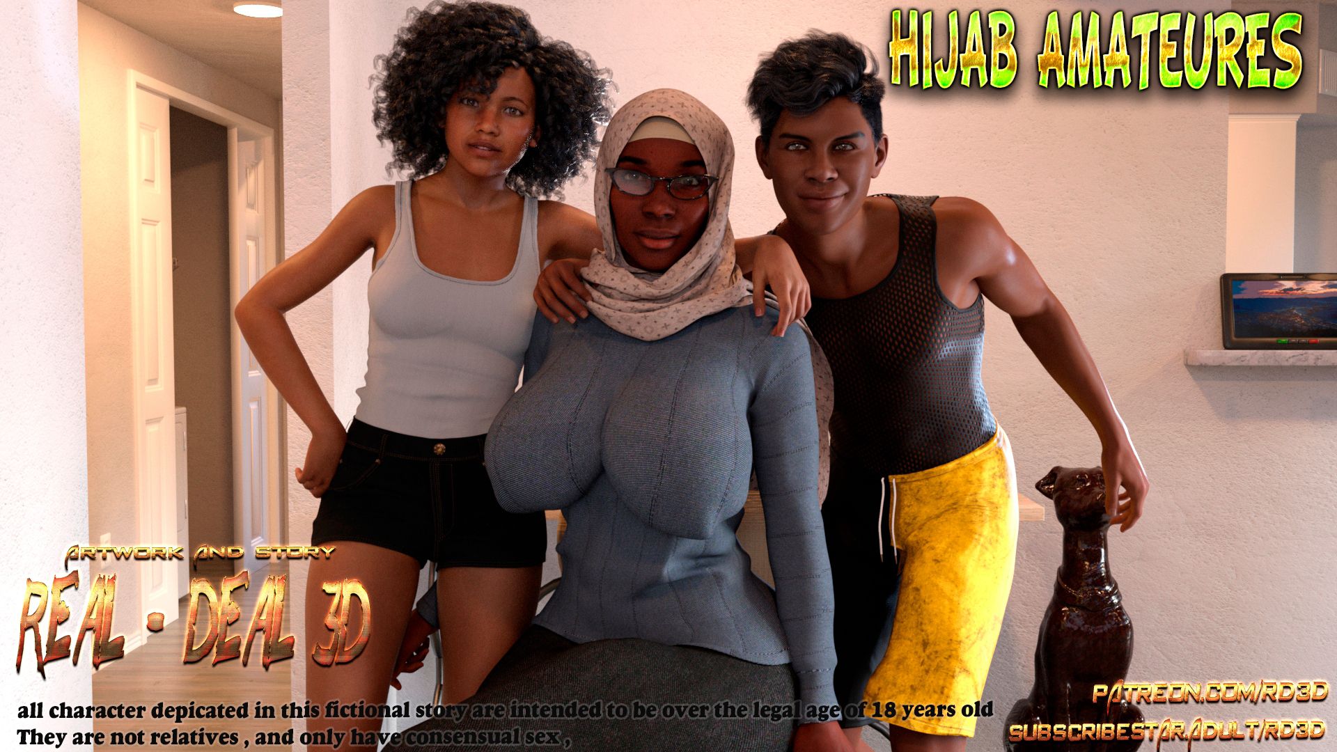 Lust Predators – Hijab Amatures [Real-Deal 3D] Chapter 4 - Page 1