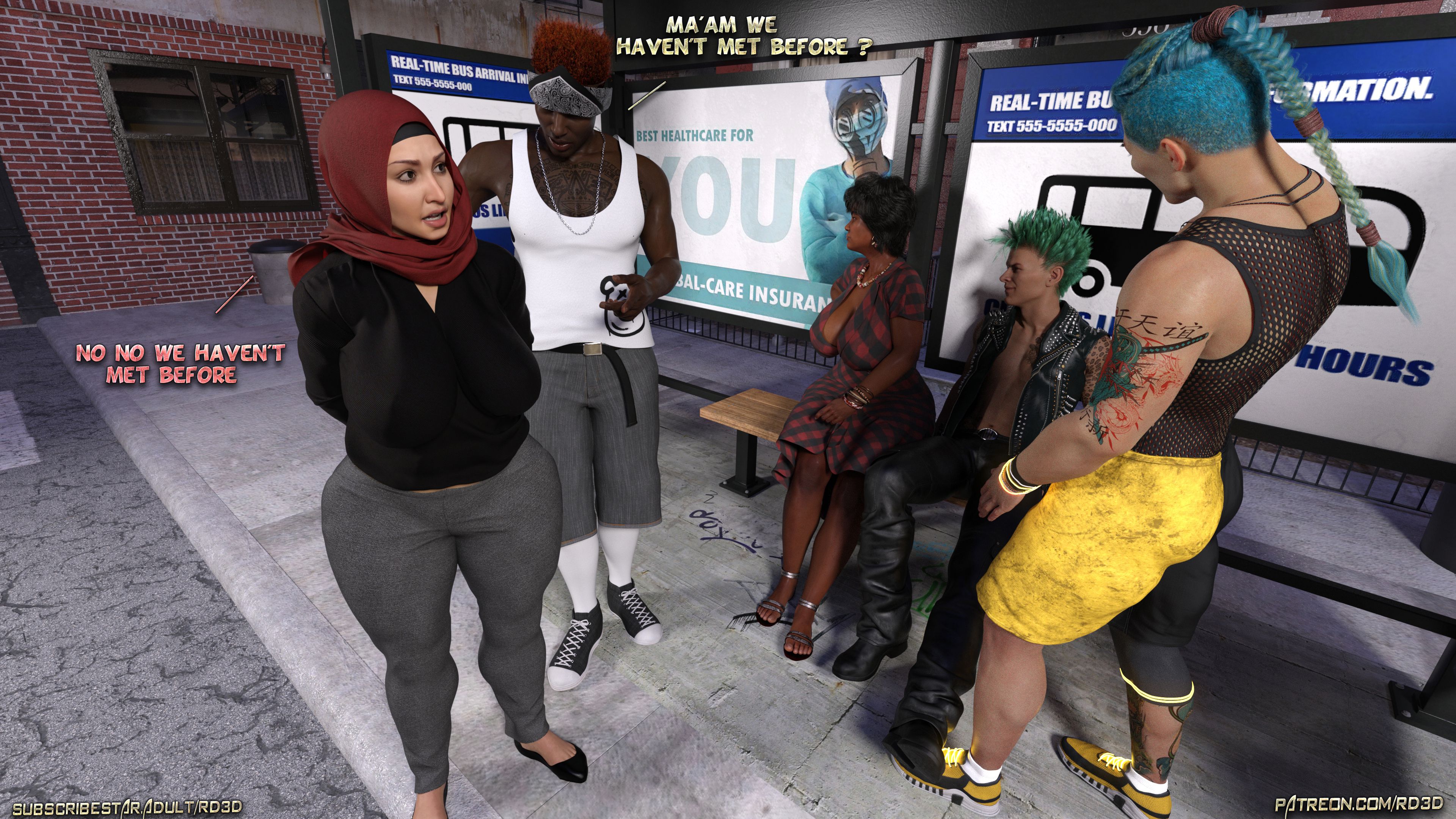 Lust Predators – Hijab Amatures [Real-Deal 3D] Mrs. Assad - One Dya Story - Page 55