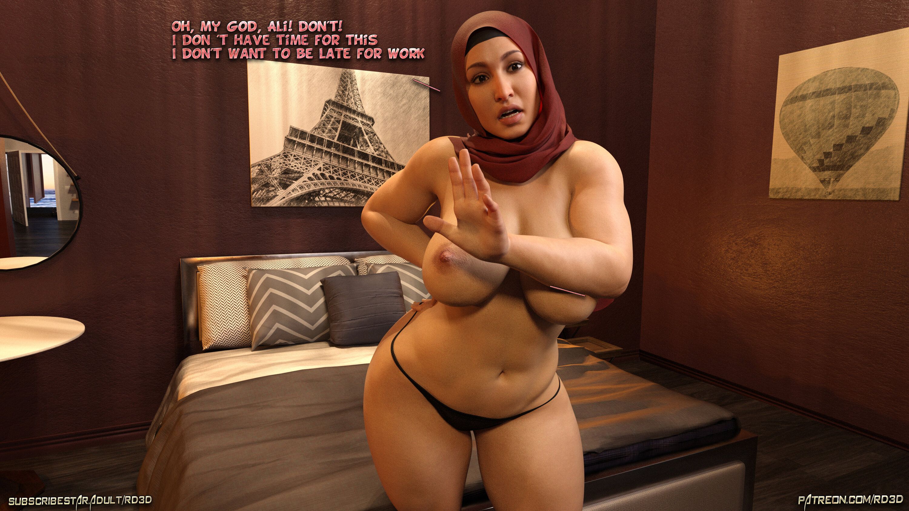 Lust Predators – Hijab Amatures [Real-Deal 3D] Mrs. Assad - One Dya Story - Page 7