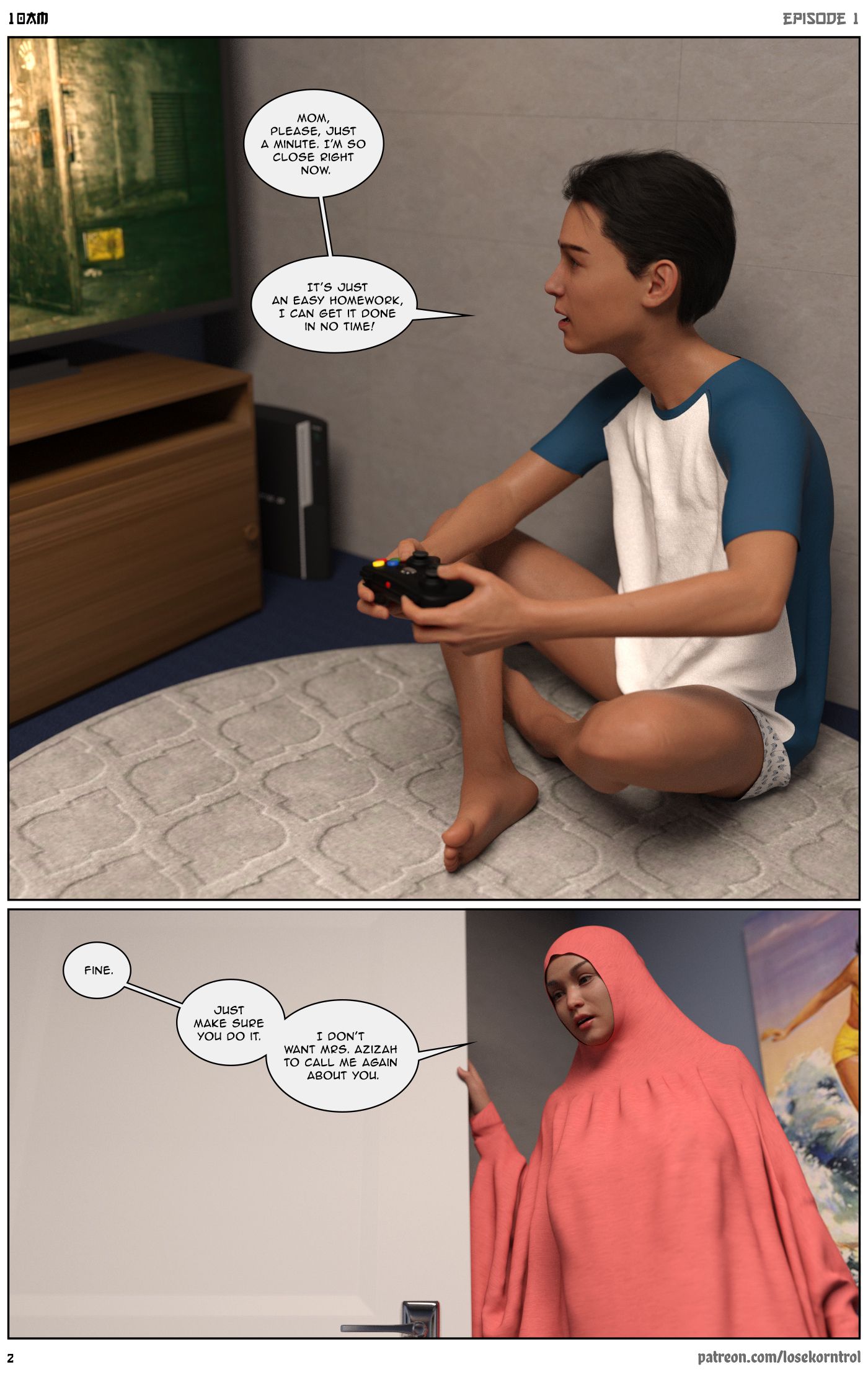 10 AM [LoseKorntrol, Hijab 3DX] Chapter 1 - Page 3