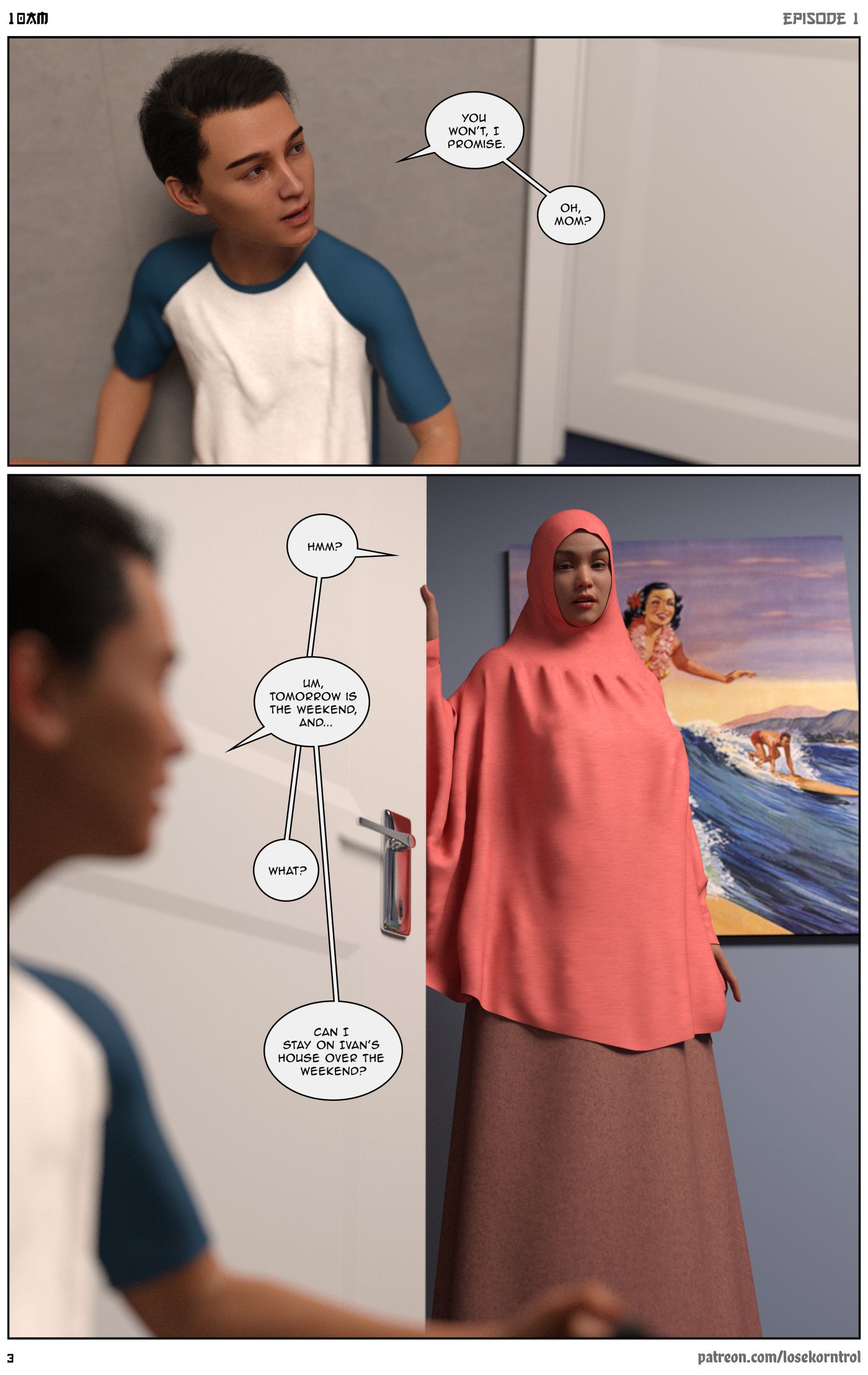 10 AM [LoseKorntrol, Hijab 3DX] Chapter 1 - Page 4