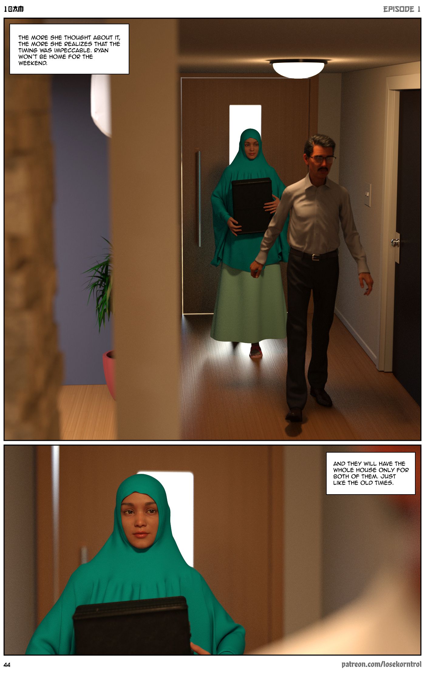 10 AM [LoseKorntrol, Hijab 3DX] Chapter 1 - Page 45