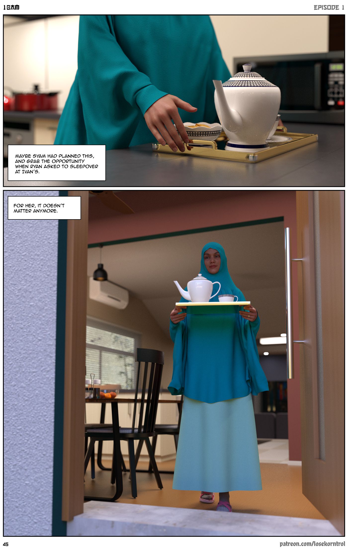 10 AM [LoseKorntrol, Hijab 3DX] Chapter 1 - Page 46