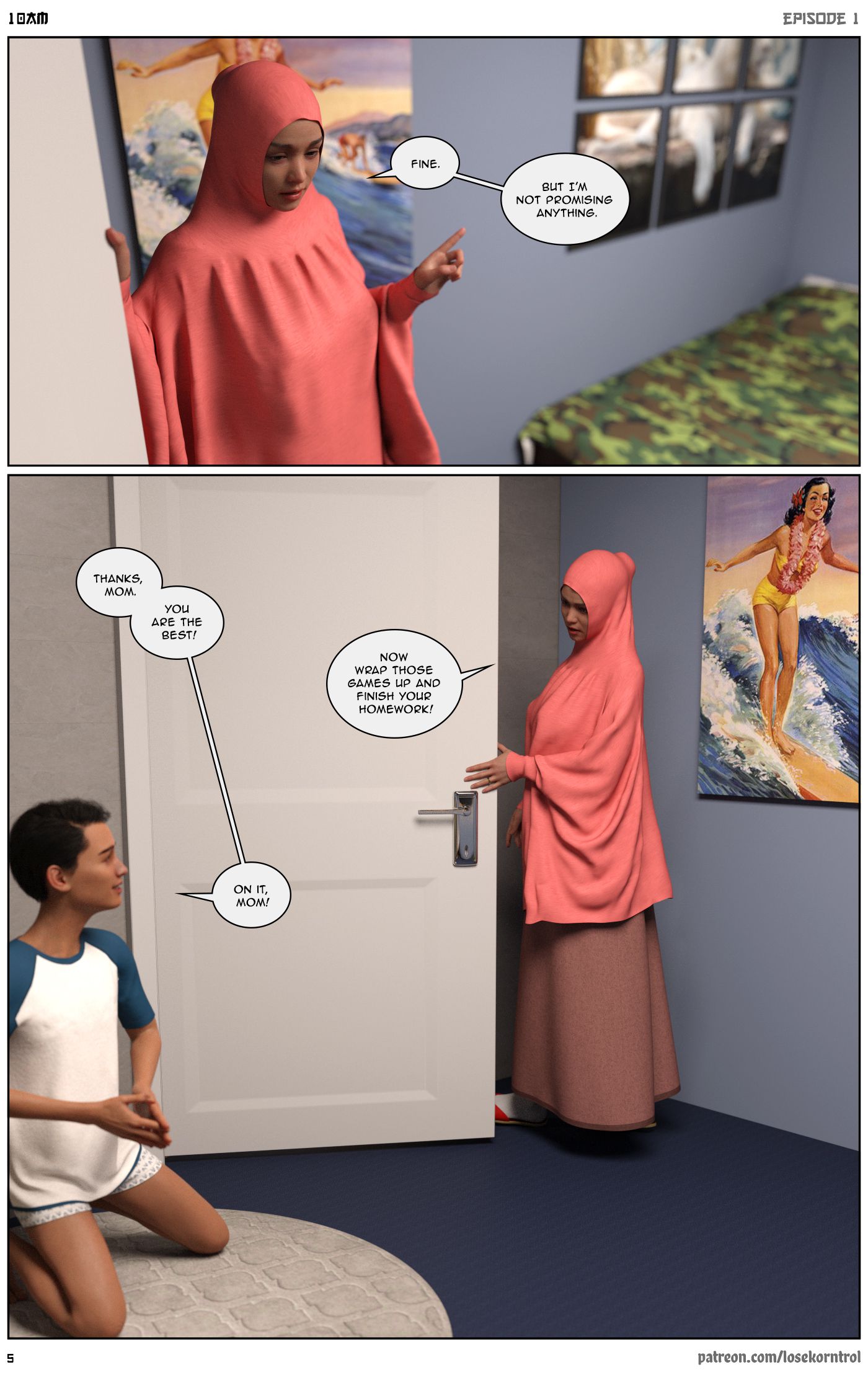 10 AM [LoseKorntrol, Hijab 3DX] Chapter 1 - Page 6