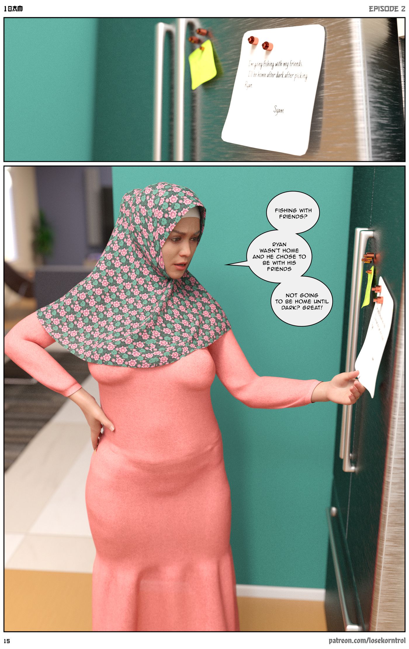 10 AM [LoseKorntrol, Hijab 3DX] Chapter 2 - Page 15