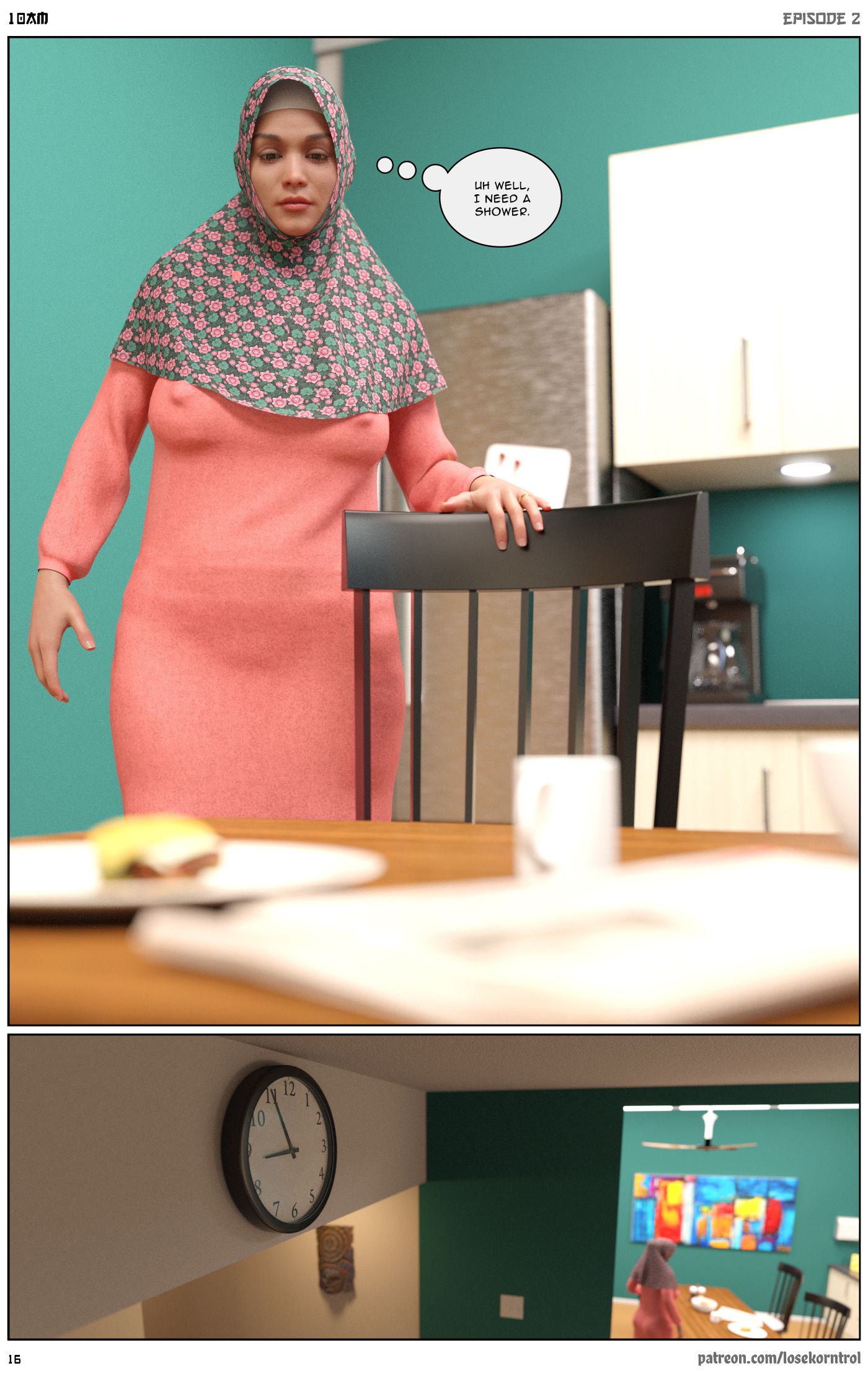 10 AM [LoseKorntrol, Hijab 3DX] Chapter 2 - Page 16