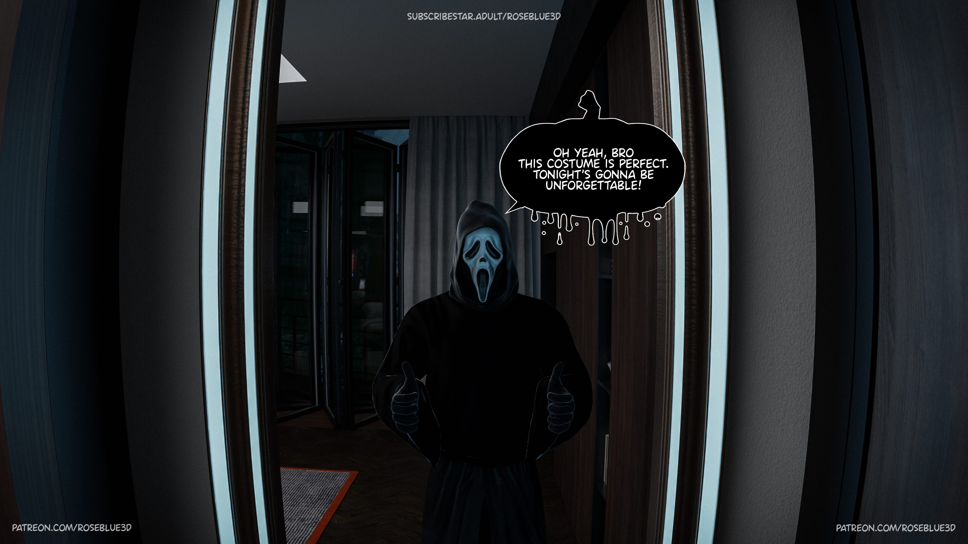 My Neighbor’s Widow [Rose Blue 3D] Chapter 47.5 - Page 1